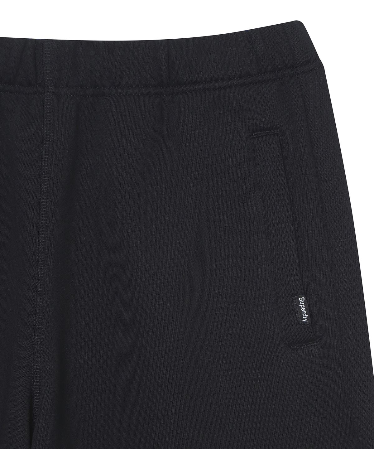 슈퍼드라이(SUPERDRY) W 로고 스웻팬츠 블랙