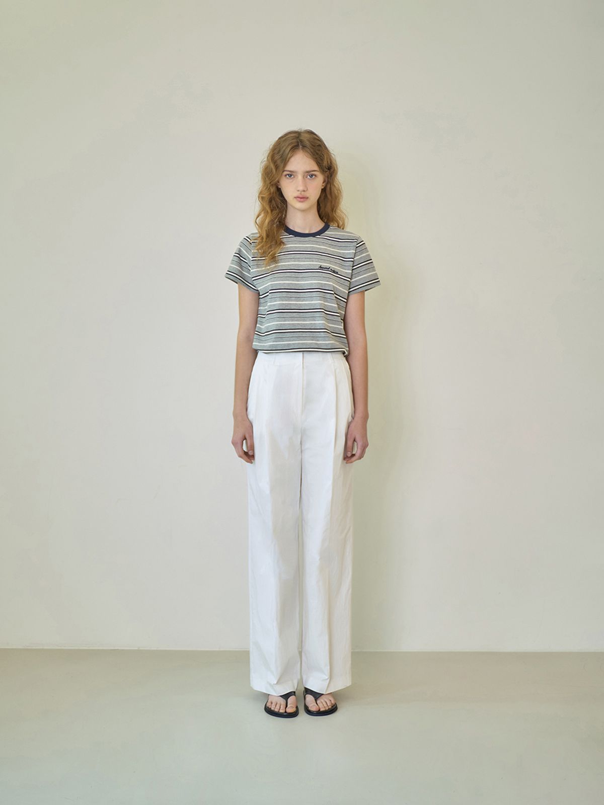 어패럴아카이브(APPAREL ARCHIVE) When nylon pintuck slacks - Ivory