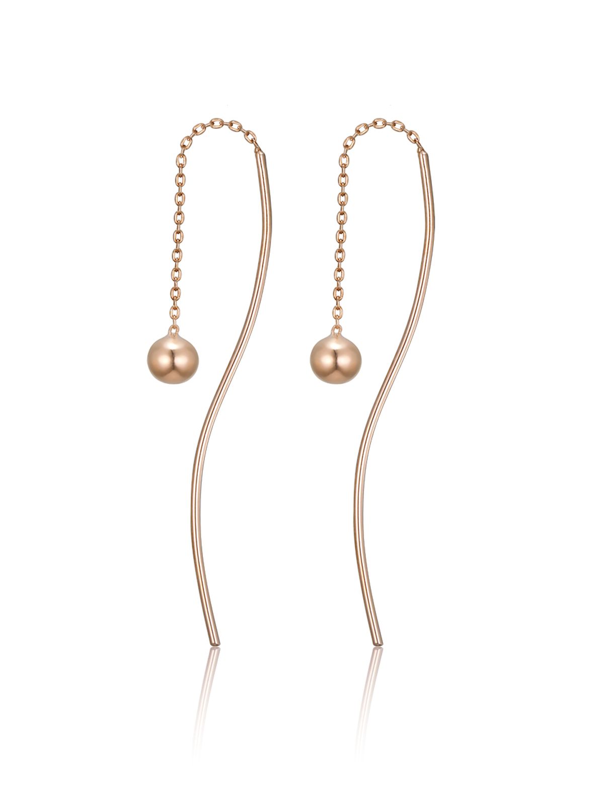 엘르주얼리(ELLEJEWELRY) 볼 라인 드롭 귀걸이 ELGPEE576