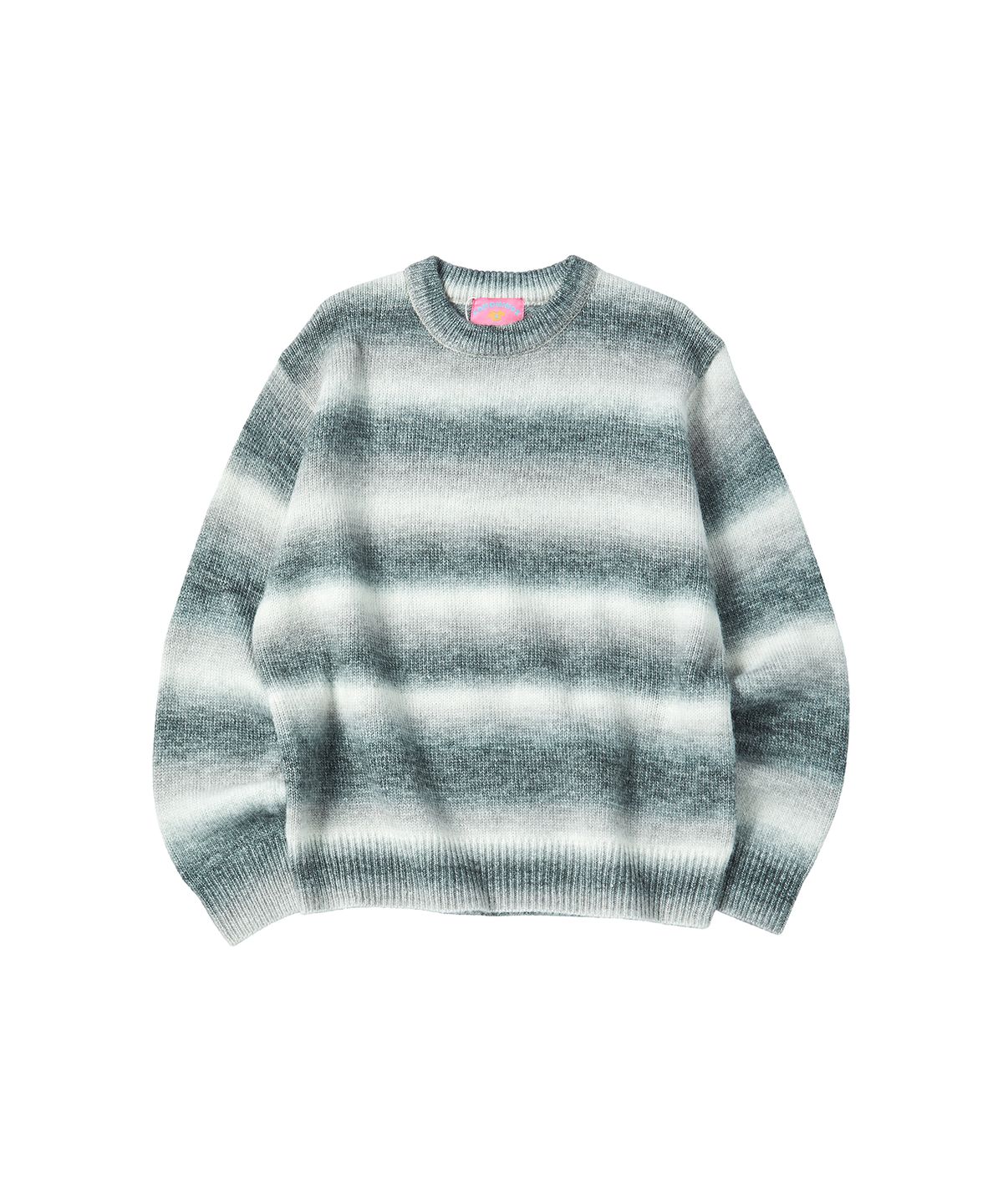 꼬모니노즈(COMONINOZ) GRADATION PULLOVER SWEATER [GRAY]
