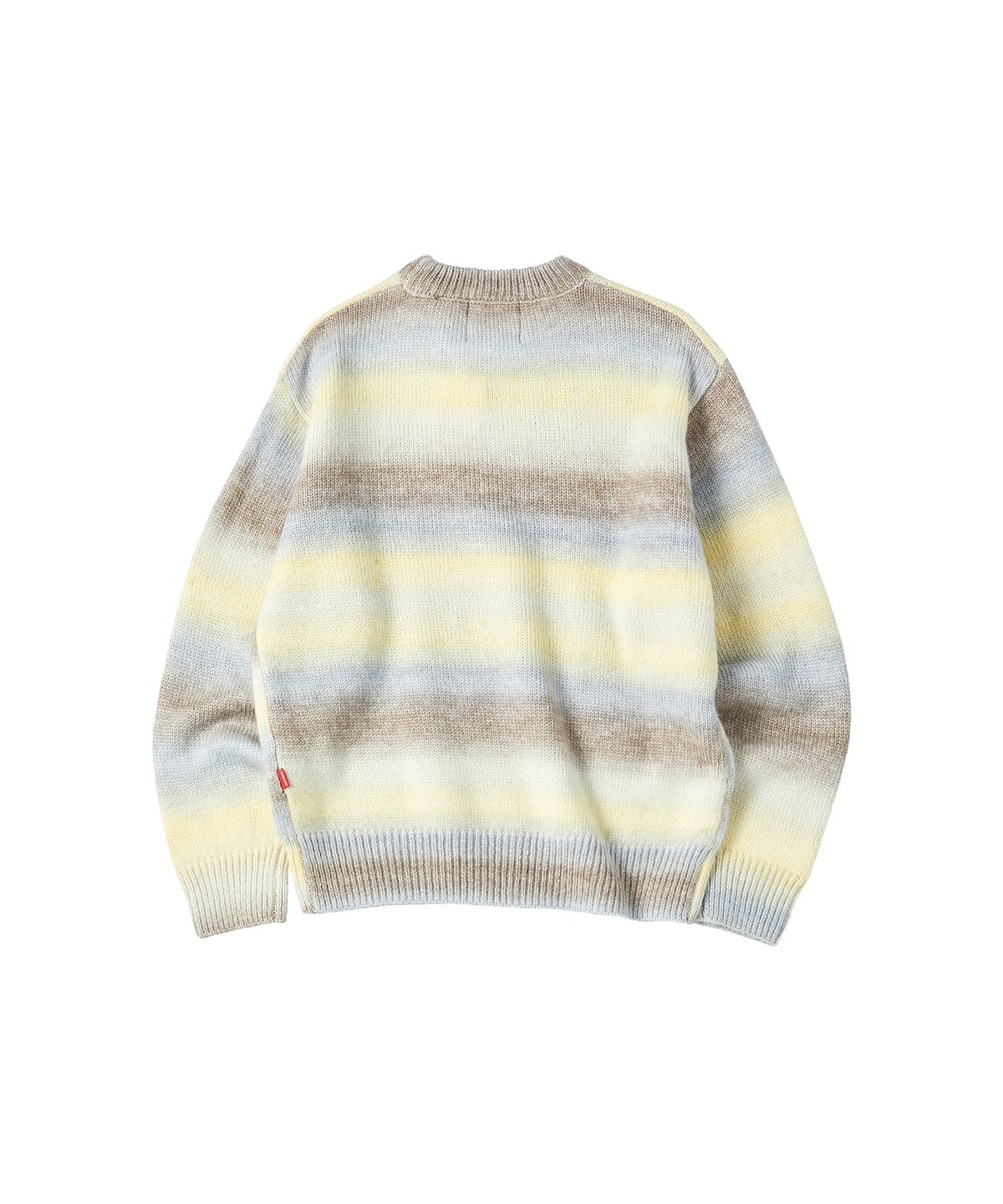 꼬모니노즈(COMONINOZ) GRADATION PULLOVER SWEATER [YELLOW]