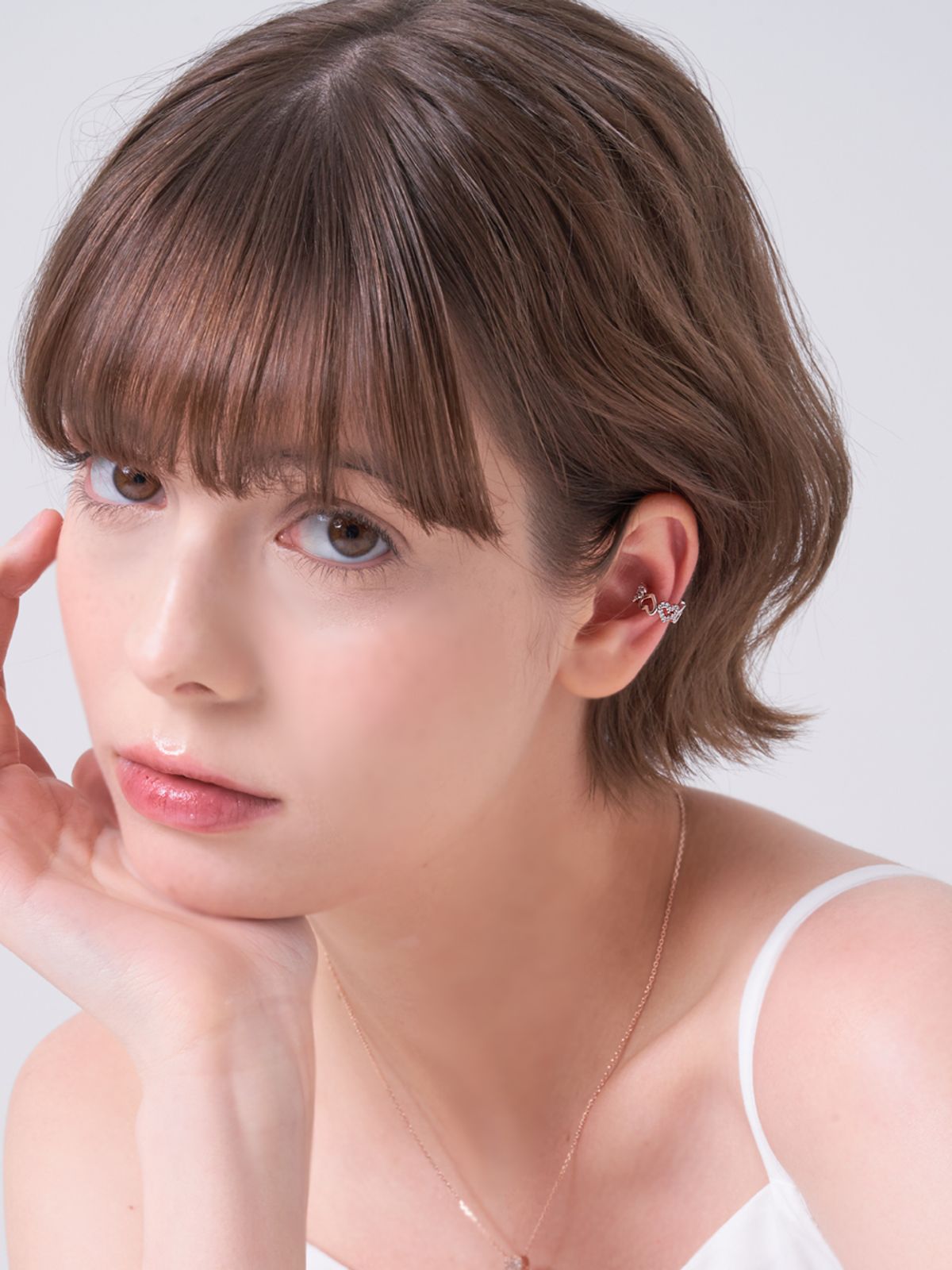 엘르주얼리(ELLEJEWELRY) 엔디어 하트 이어커프 ELBREC004