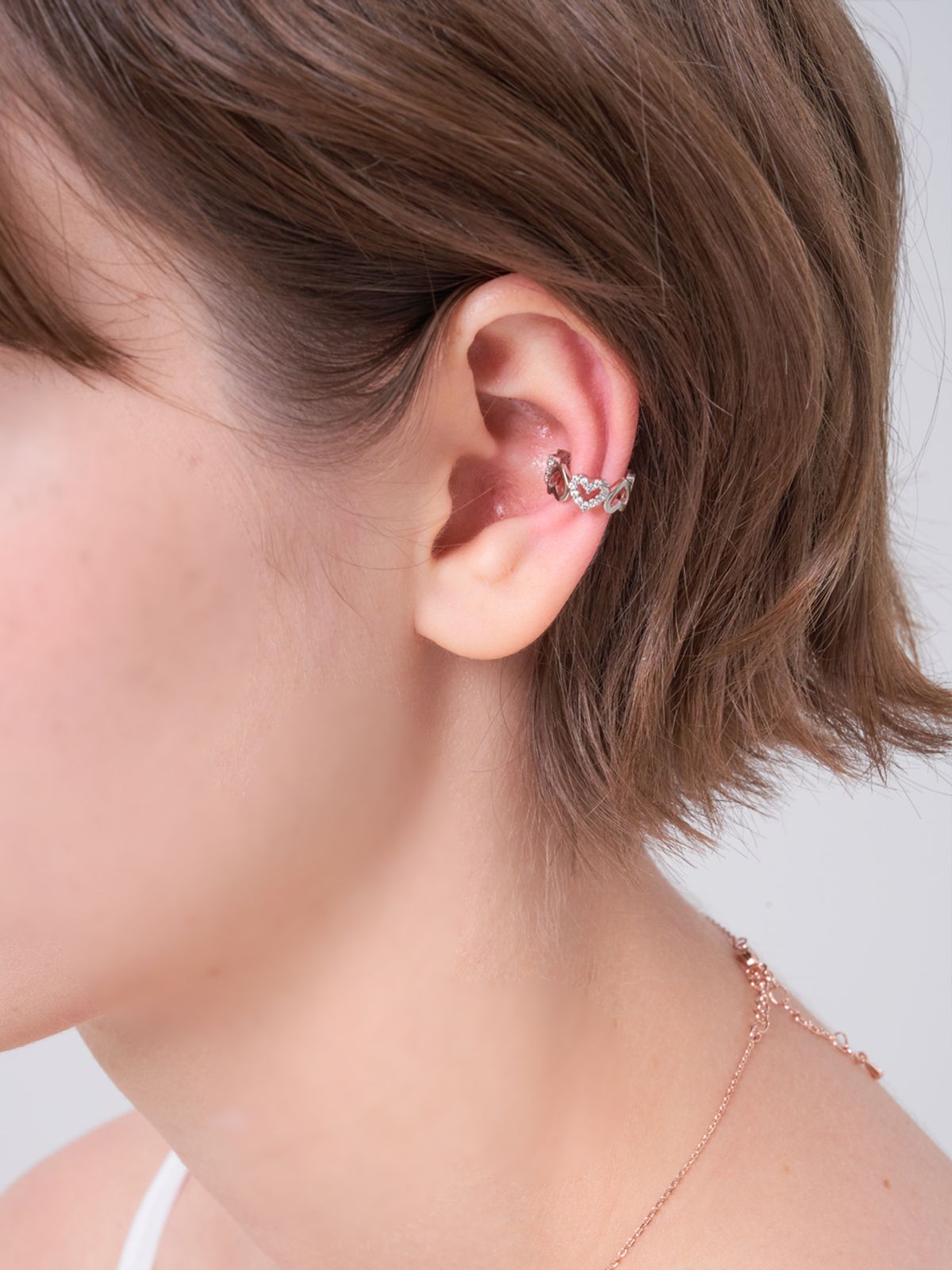 엘르주얼리(ELLEJEWELRY) 엔디어 하트 이어커프 ELBREC004
