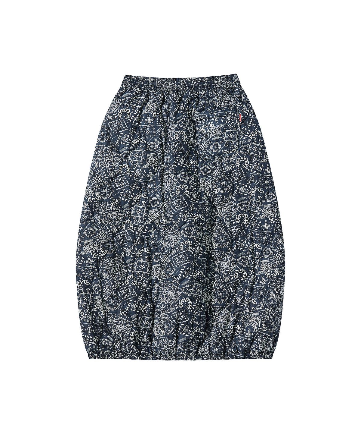 꼬모니노즈(COMONINOZ) W PADDED MIDI-SKIRT [NAVY]