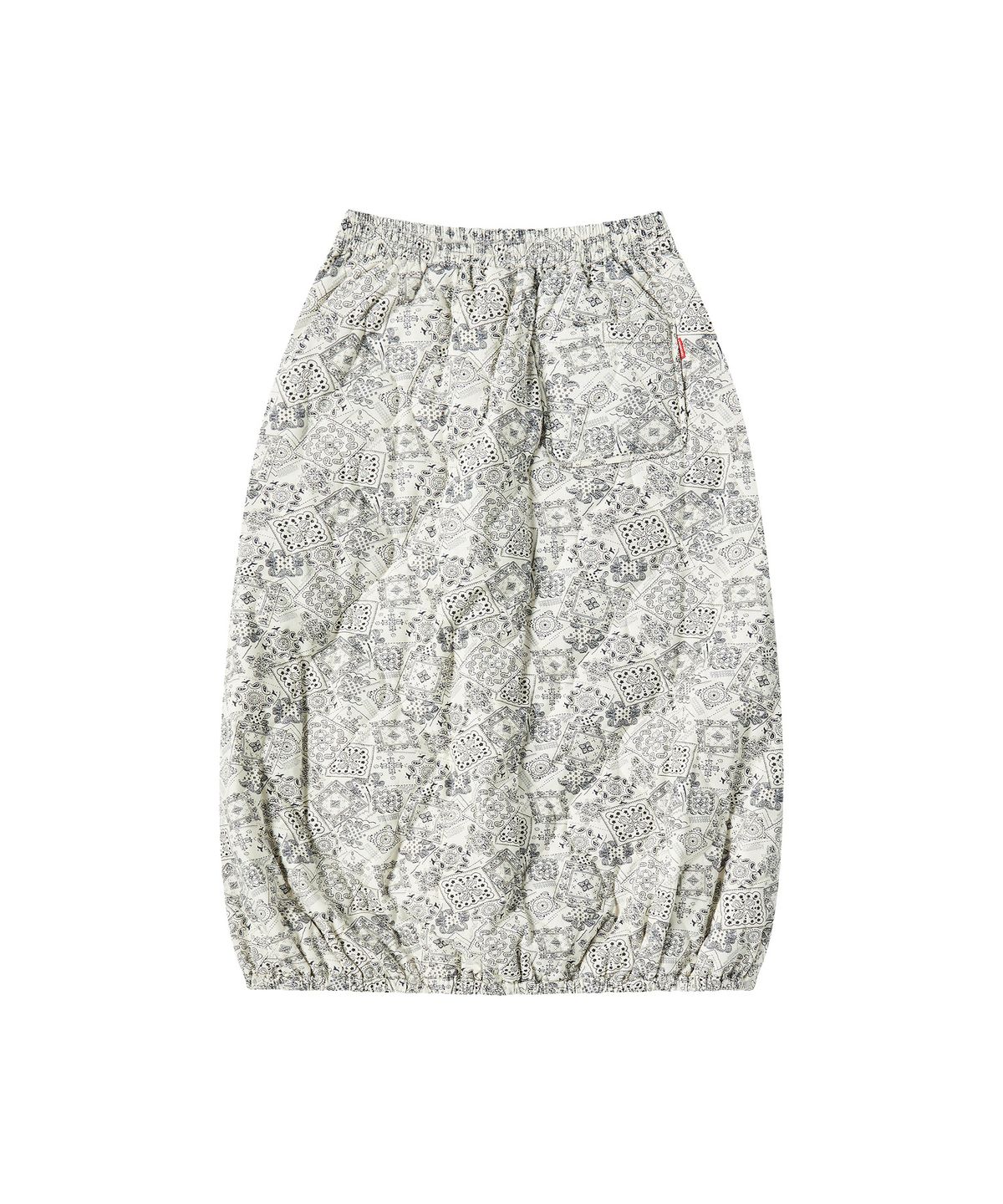꼬모니노즈(COMONINOZ) W PADDED MIDI-SKIRT [IVORY]