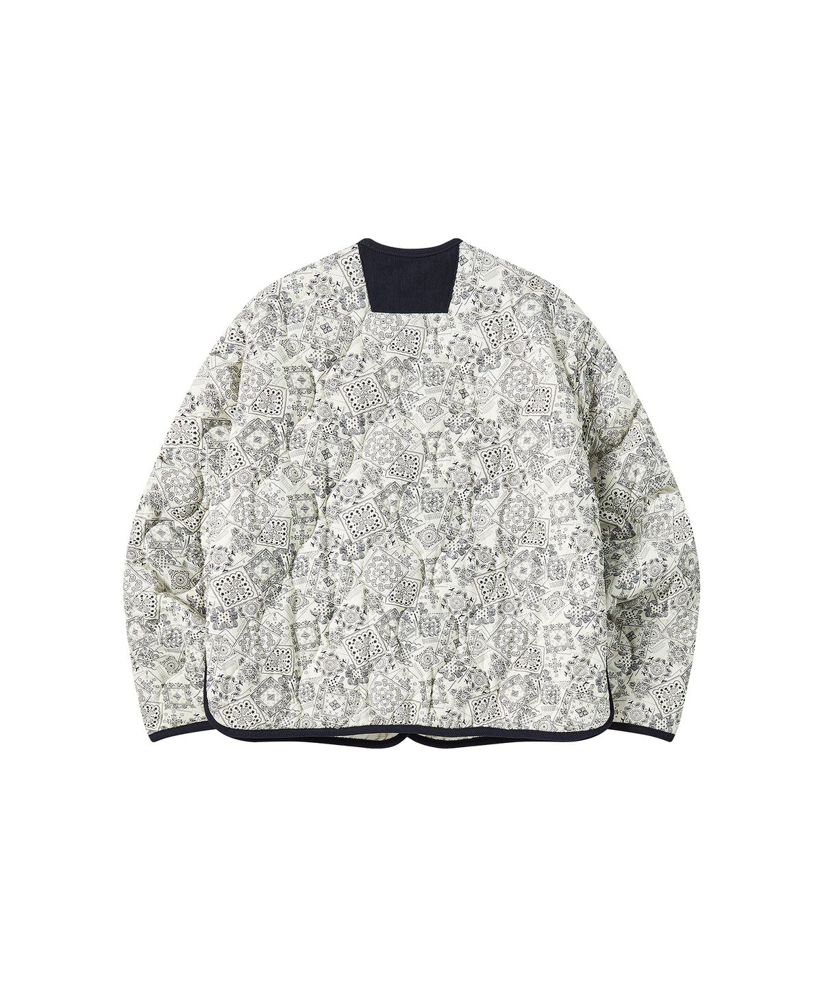 꼬모니노즈(COMONINOZ) W PADDED PRINTING JUMPER [IVORY]