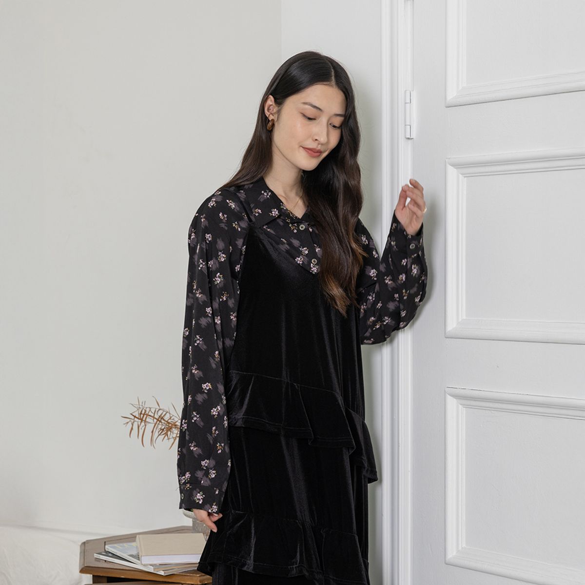 랭썬(LANGSON) LS_Autumn garden shirt_2color