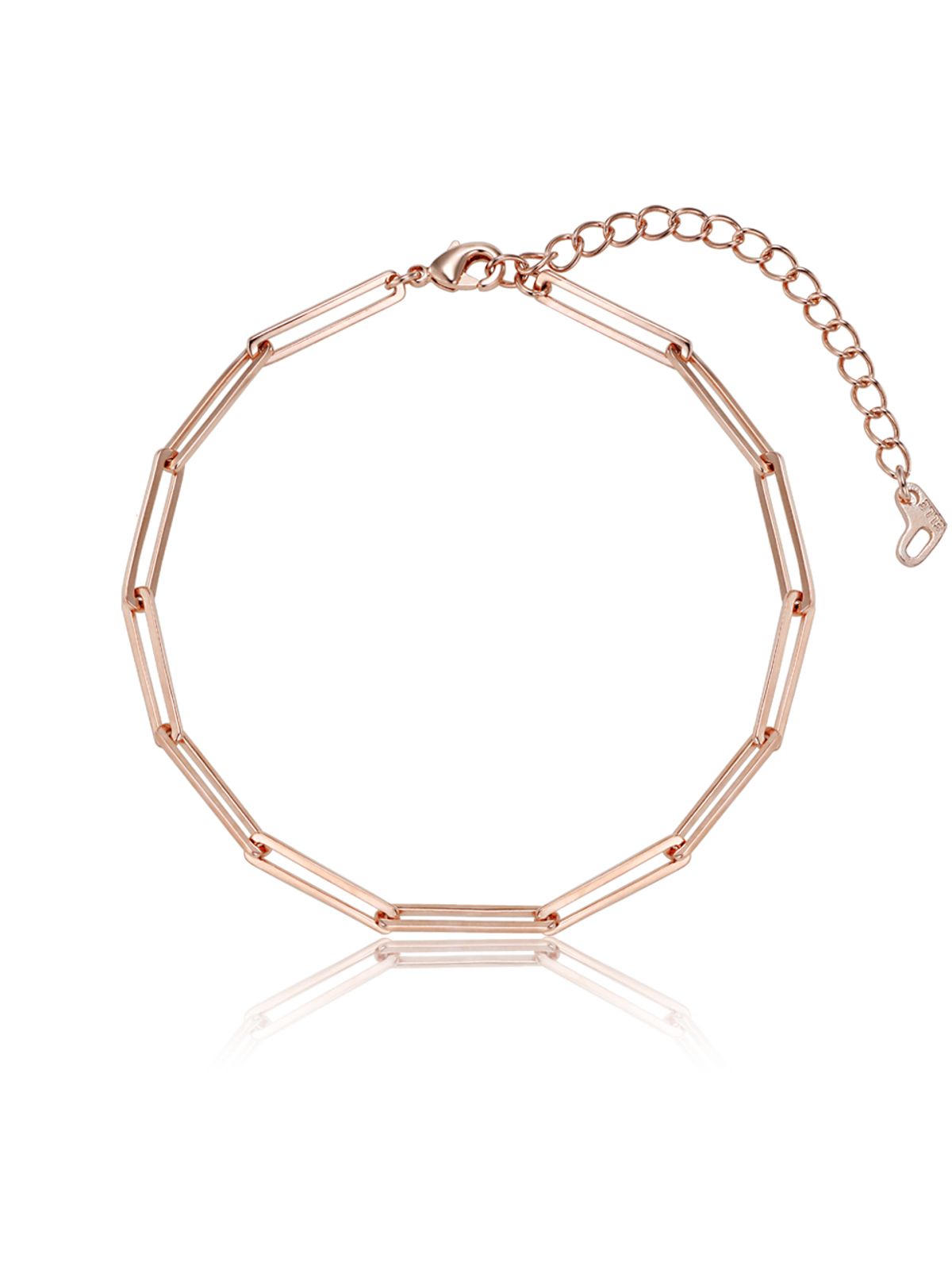 엘르주얼리(ELLEJEWELRY) 슬림 클립 체인 팔찌 ELBRBB106