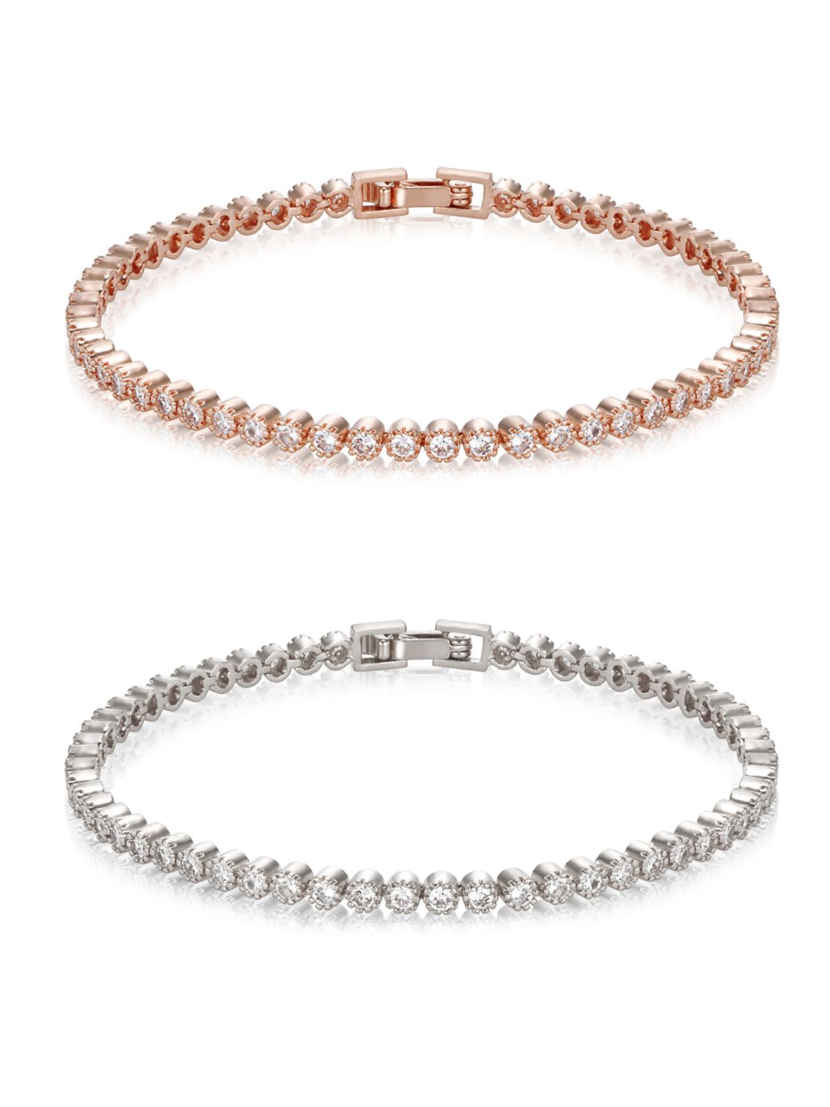 엘르주얼리(ELLEJEWELRY) 벨라 클래식 테니스 팔찌 ELBRBB104