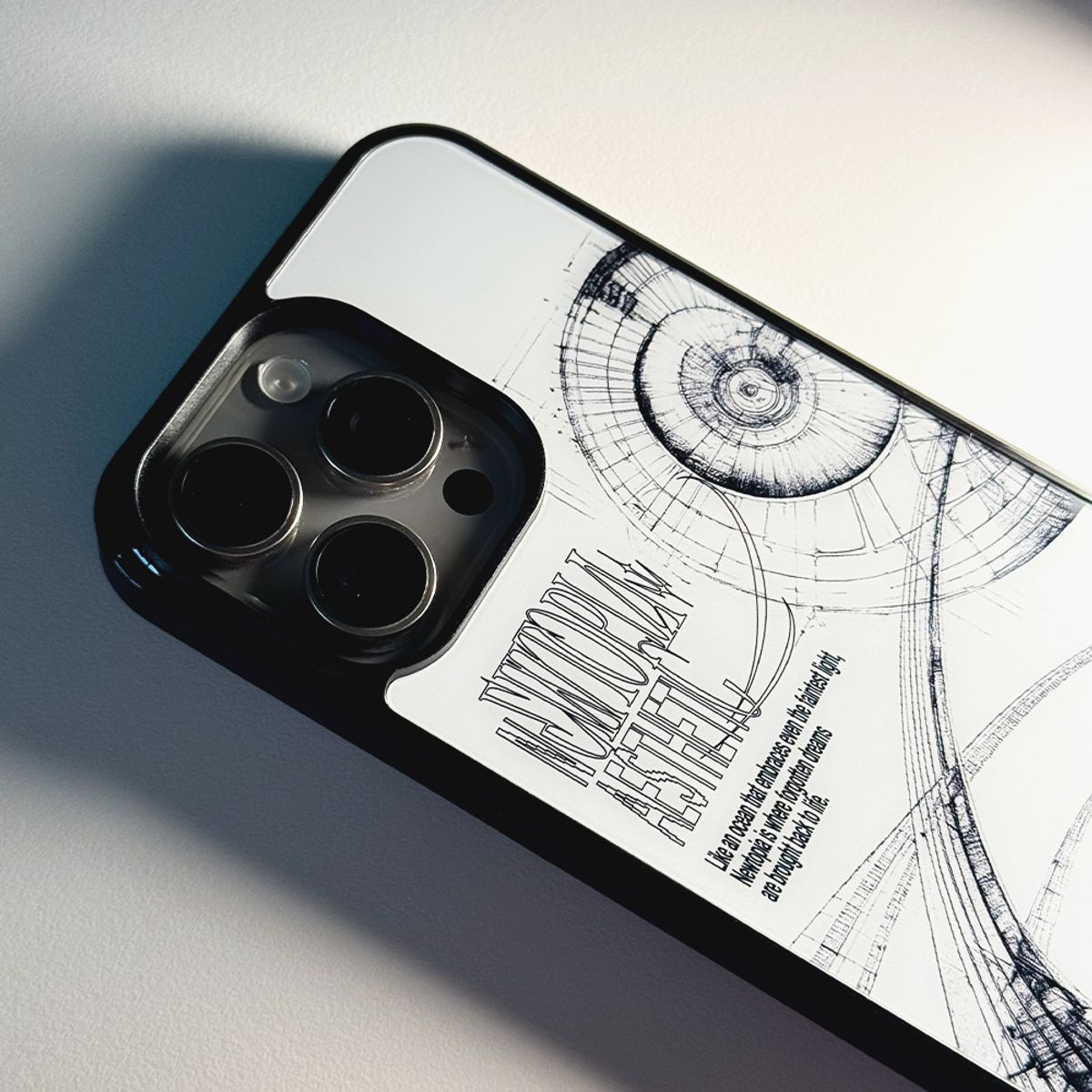 메모리즈바운더리(MEMORIESBOUNDARY) Newtopia Aesthetic Phone Case (Glass)/(Magsafe)