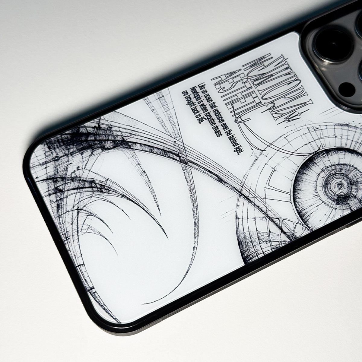 메모리즈바운더리(MEMORIESBOUNDARY) Newtopia Aesthetic Phone Case (Glass)/(Magsafe)