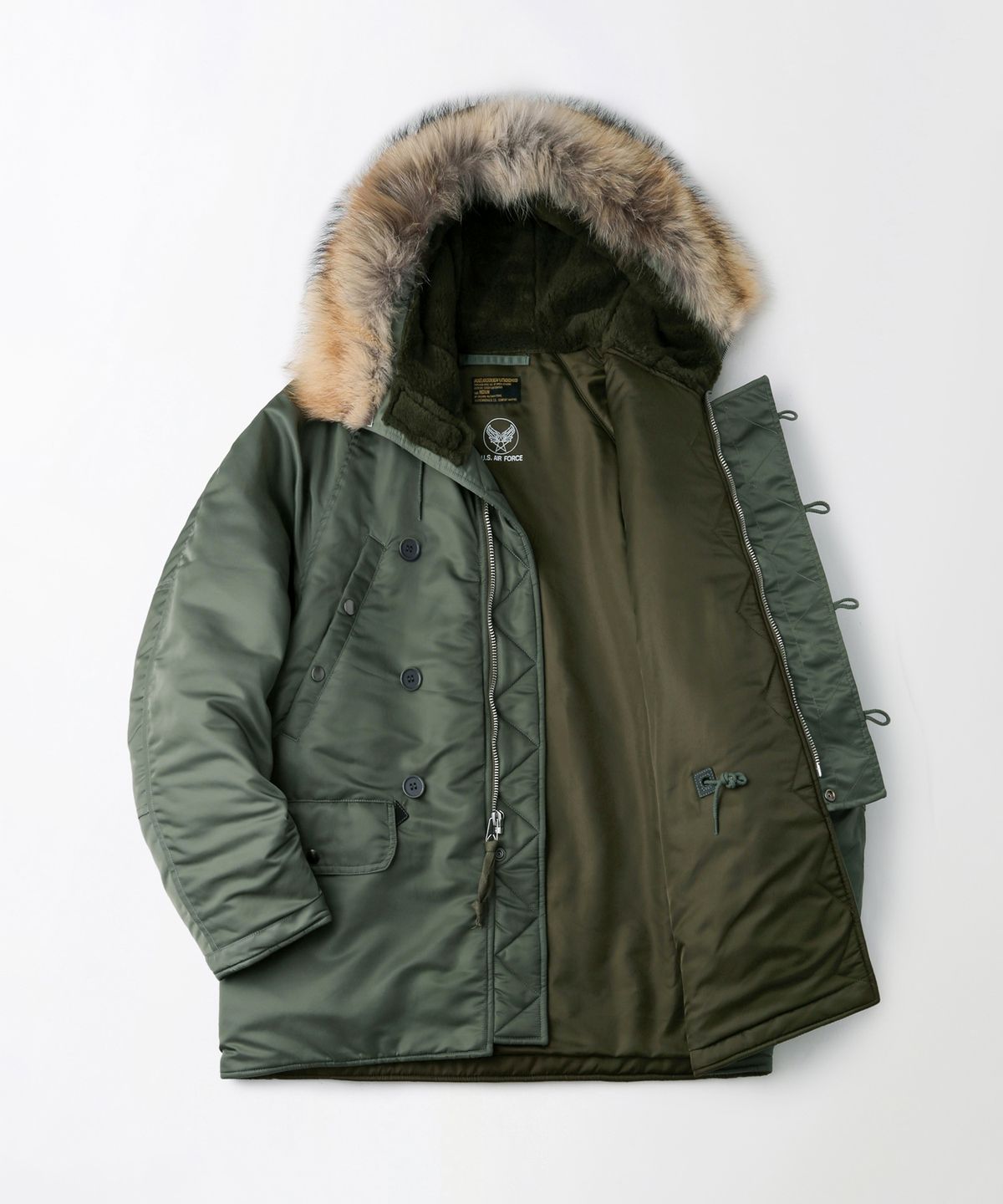 아웃스탠딩(OUTSTANDING) N3B FLIGHT PARKA(WOOL INSULATION)_SAGE GREEN