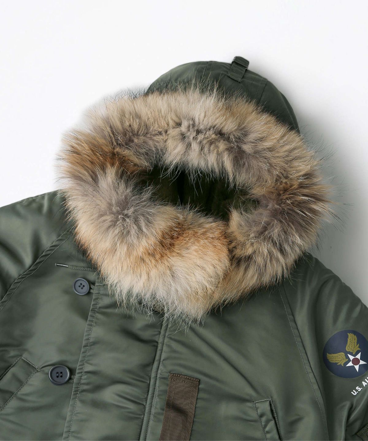 아웃스탠딩(OUTSTANDING) N3B FLIGHT PARKA(WOOL INSULATION)_SAGE GREEN