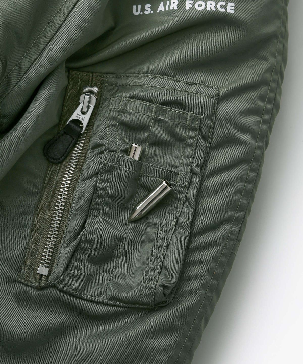 아웃스탠딩(OUTSTANDING) N3B FLIGHT PARKA(WOOL INSULATION)_SAGE GREEN