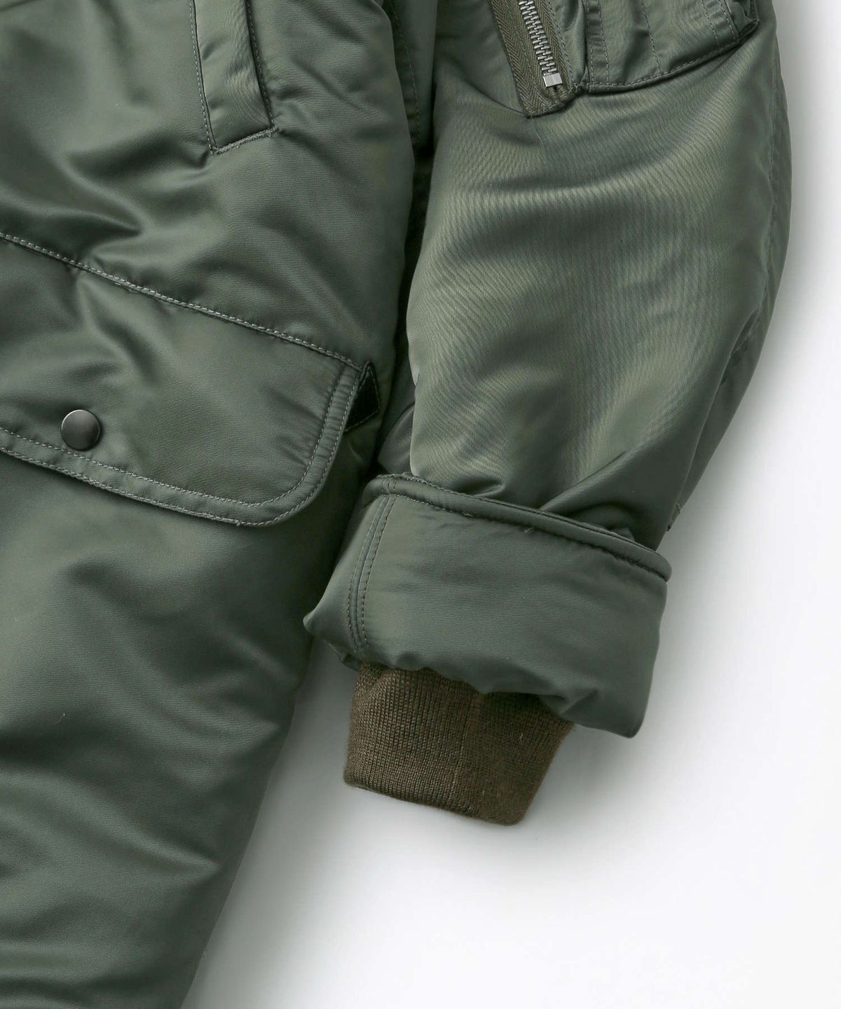 아웃스탠딩(OUTSTANDING) N3B FLIGHT PARKA(WOOL INSULATION)_SAGE GREEN