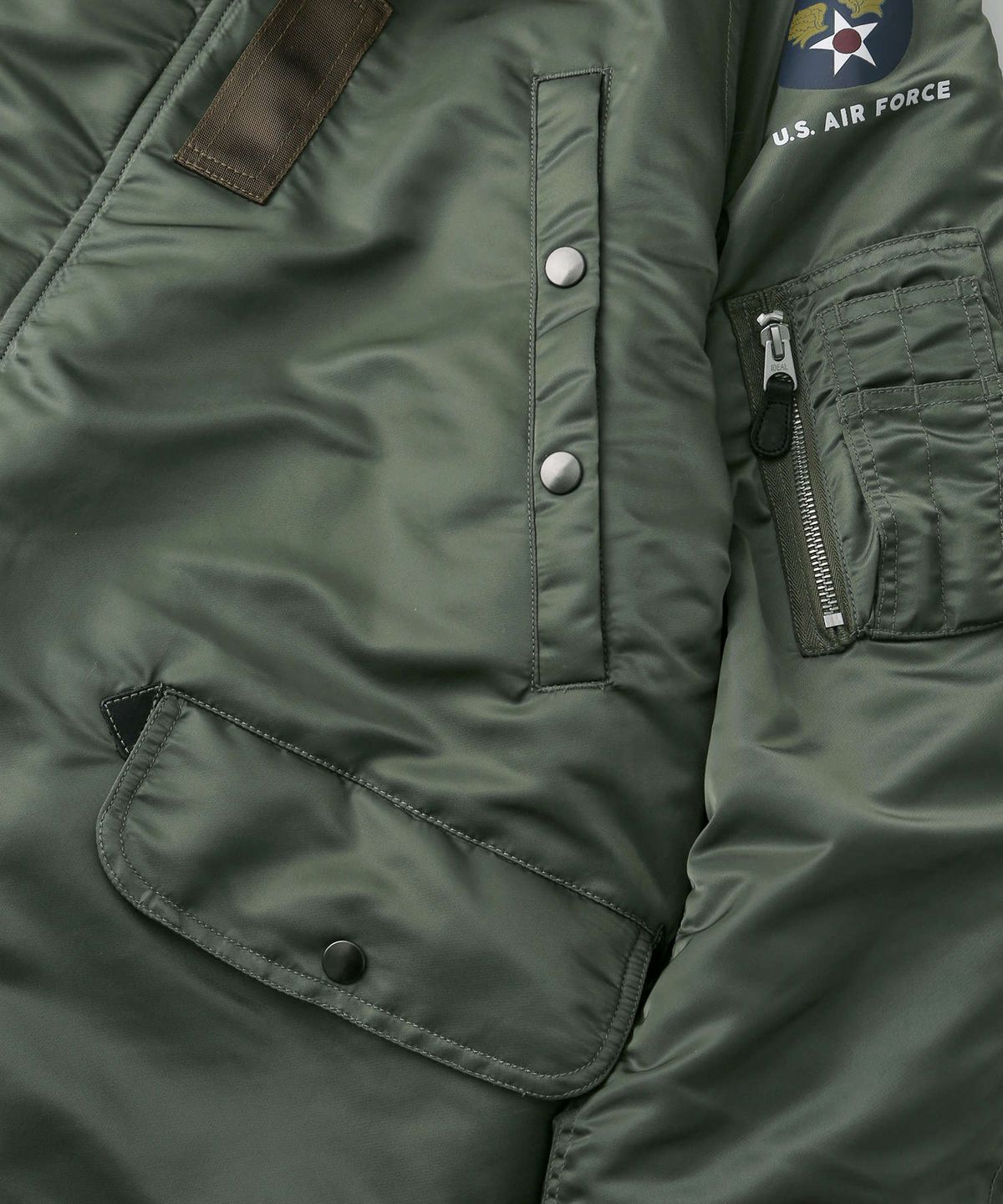 아웃스탠딩(OUTSTANDING) N3B FLIGHT PARKA(WOOL INSULATION)_SAGE GREEN