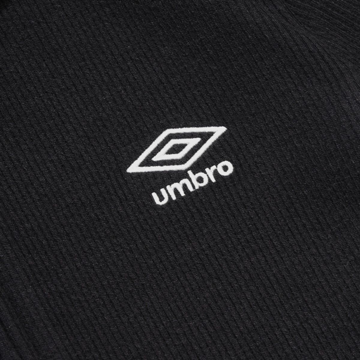 엄브로(UMBRO) 우먼스 골지 슬림핏 니트집업 자켓 블랙(UQ412CFTO1)