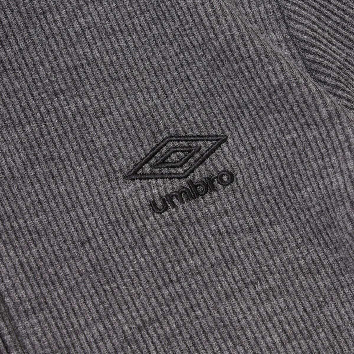 엄브로(UMBRO) 우먼스 골지 슬림핏 니트집업 자켓 차콜(UQ412CFTO1)
