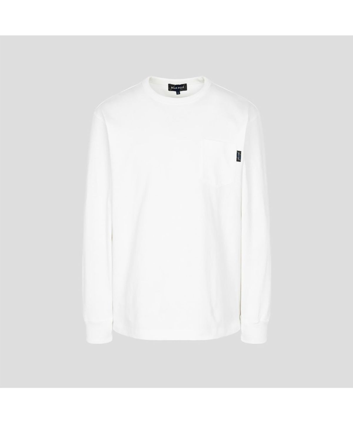 빈폴 멘(BEANPOLE MEN) 헤리티지 긴소매 라운드 티셔츠  아이보리