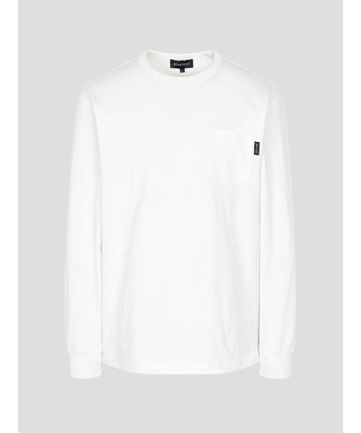 빈폴 멘(BEANPOLE MEN) 헤리티지 긴소매 라운드 티셔츠  아이보리