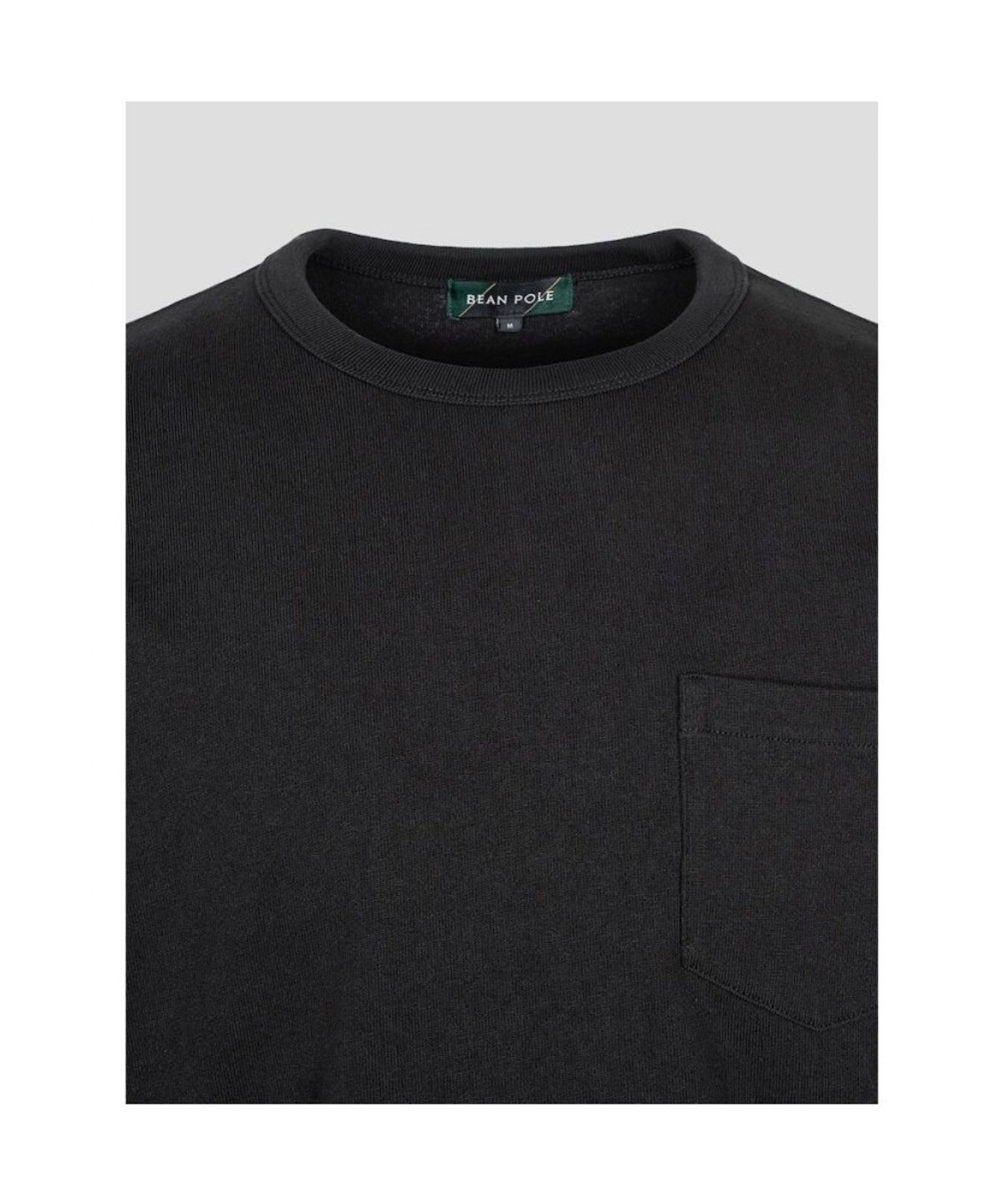 빈폴 멘(BEANPOLE MEN) 헤리티지 긴소매 라운드 티셔츠  블랙