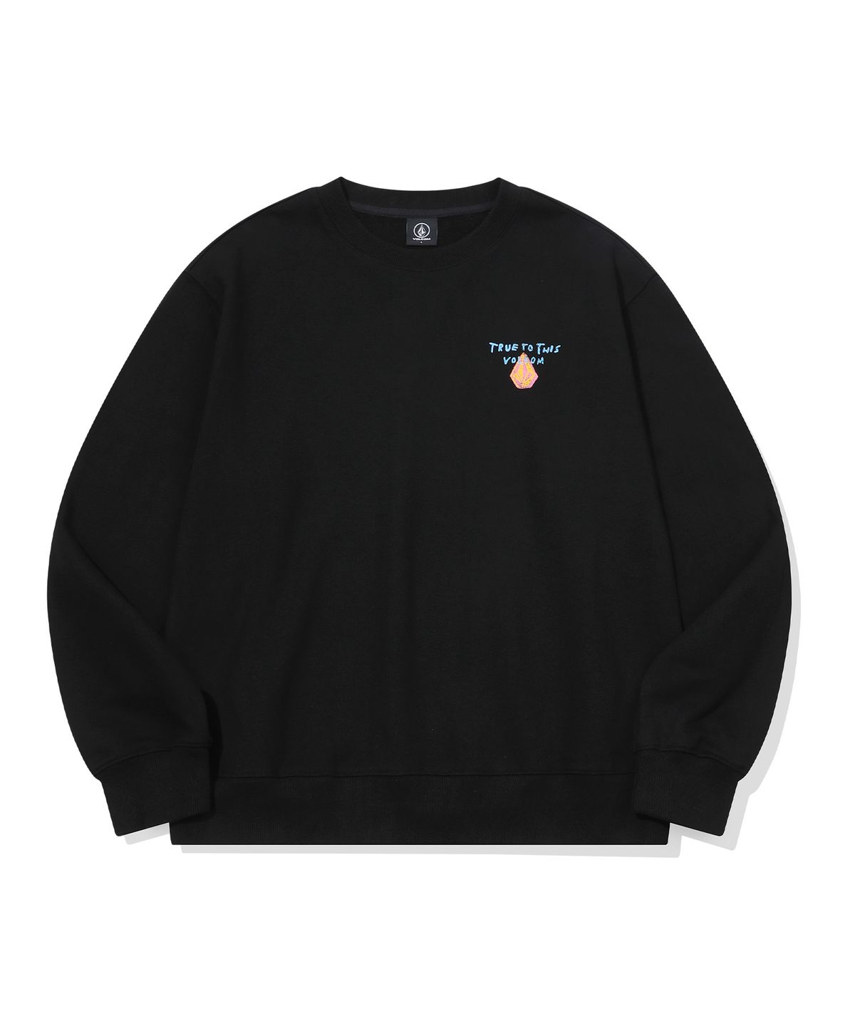 볼컴(VOLCOM) 브러시 레인보우 맨투맨(블랙)