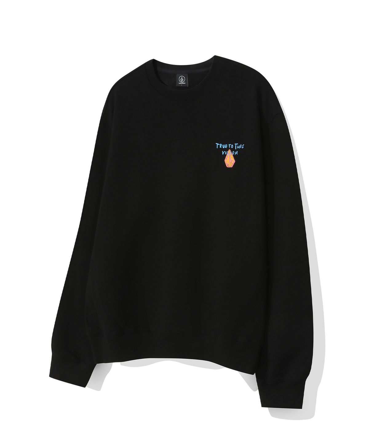 볼컴(VOLCOM) 브러시 레인보우 맨투맨(블랙)