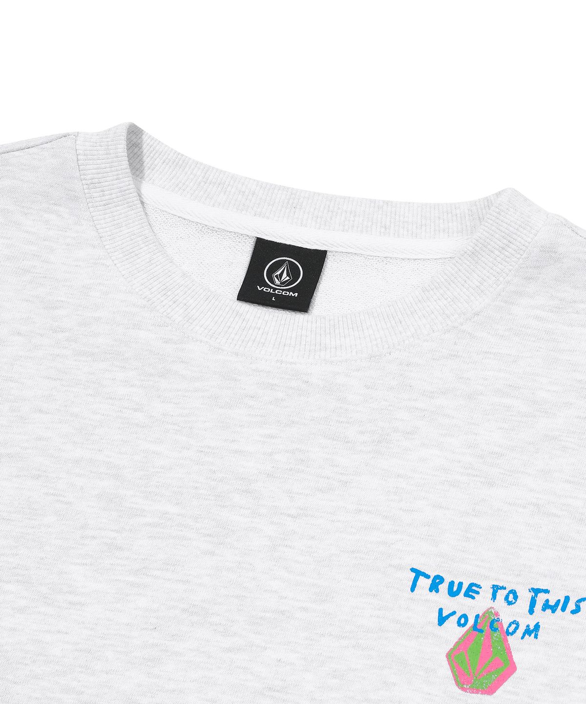 볼컴(VOLCOM) 브러시 레인보우 맨투맨(아이스 그레이)