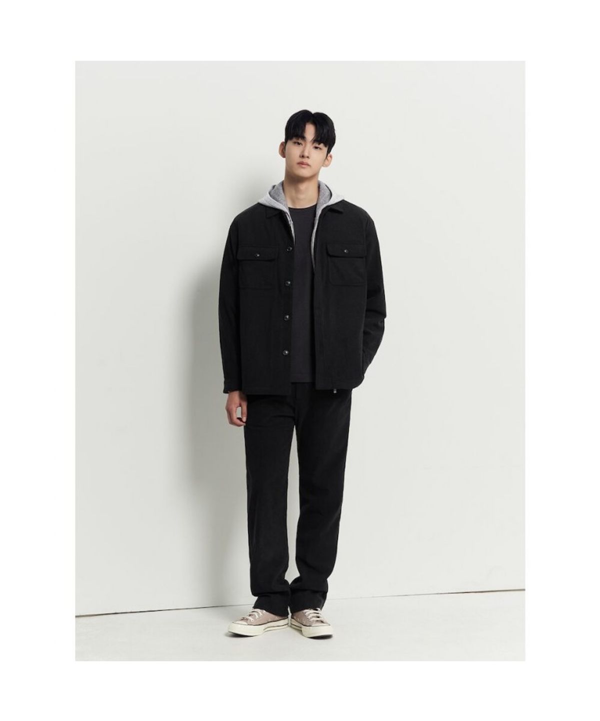 빈폴 멘(BEANPOLE MEN) 츄잉 코듀로이 아우터형 셔츠  블랙