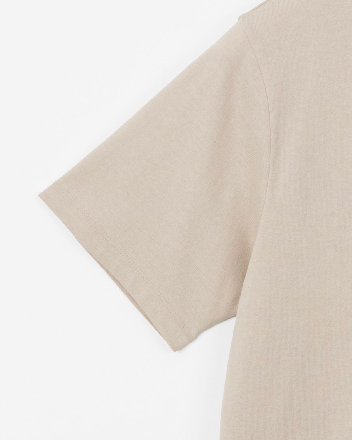 디앤드퀘스천(THEENDQUESTION) Organic cotton printed T-shirt / BEIGE