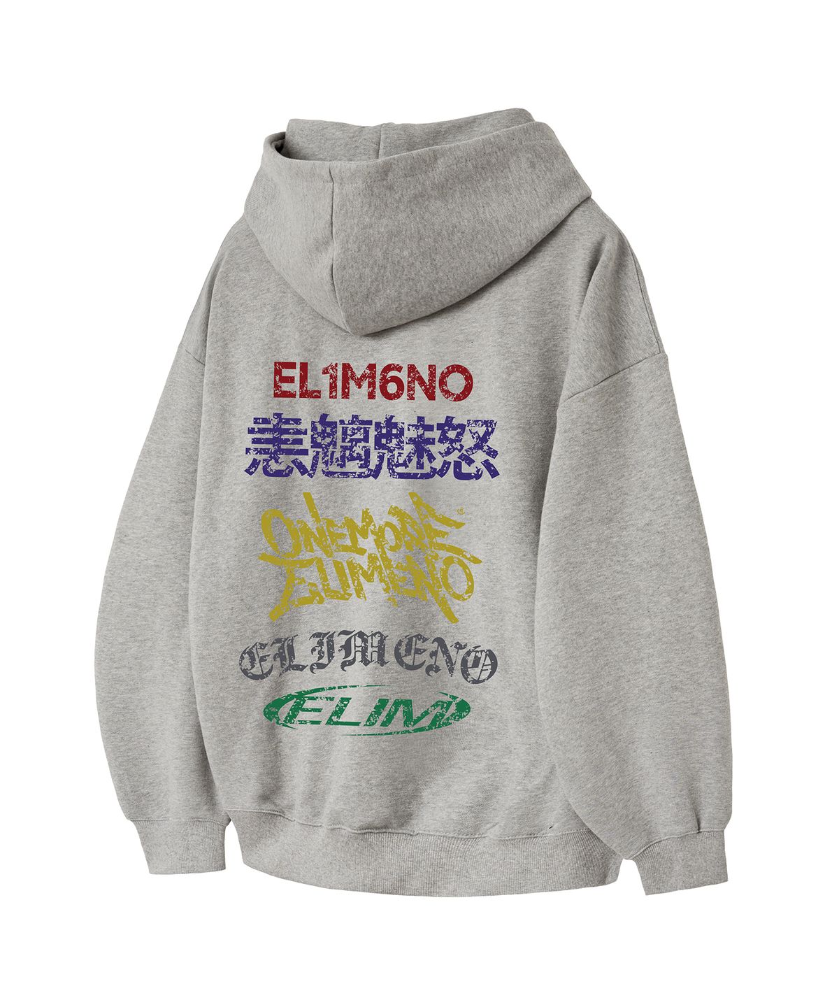 엘리메노(ELIMENO) [SET] EL 디버스 웨이브 후드티셔츠 2종 패키지