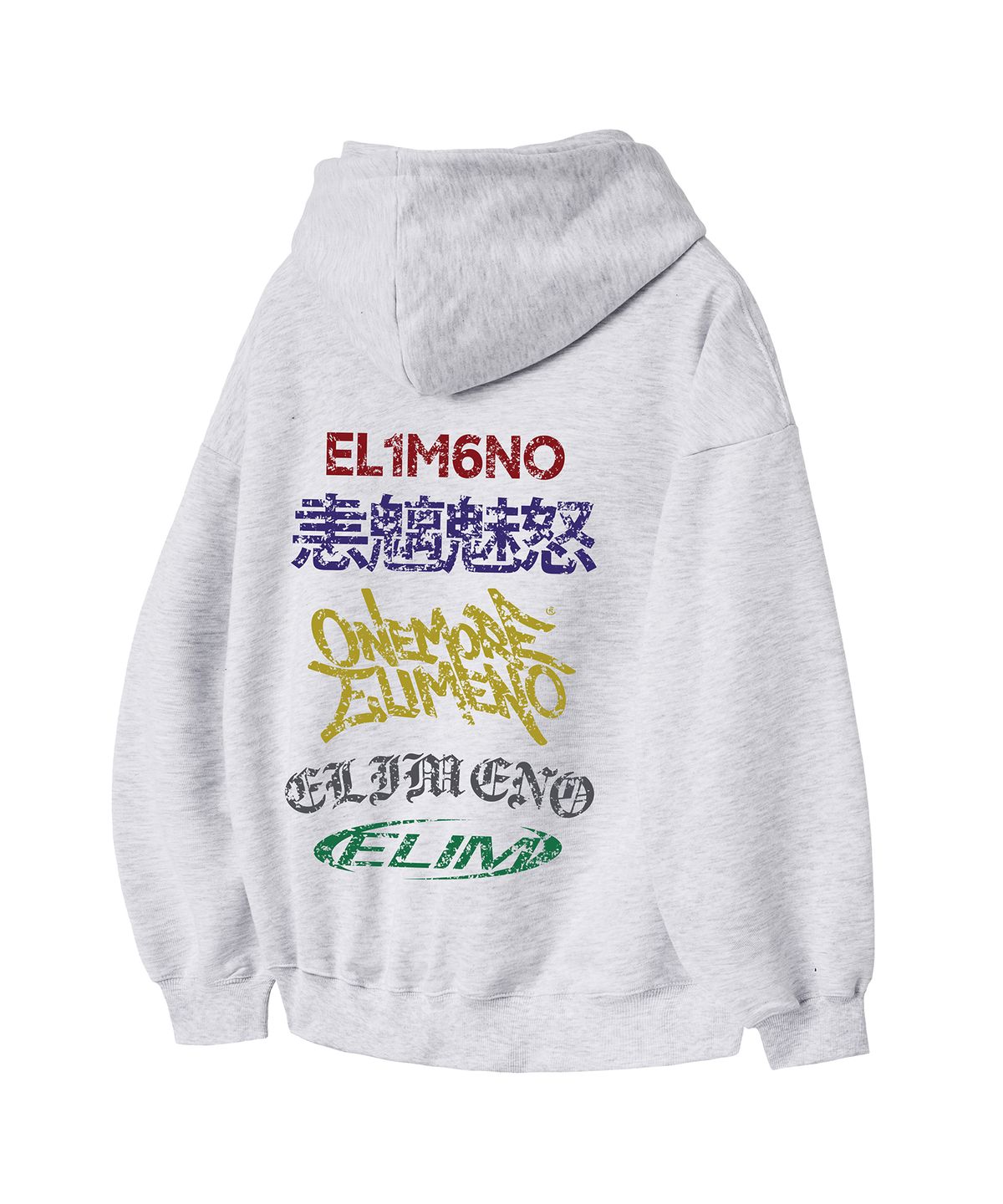 엘리메노(ELIMENO) [SET] EL 디버스 웨이브 후드티셔츠 2종 패키지