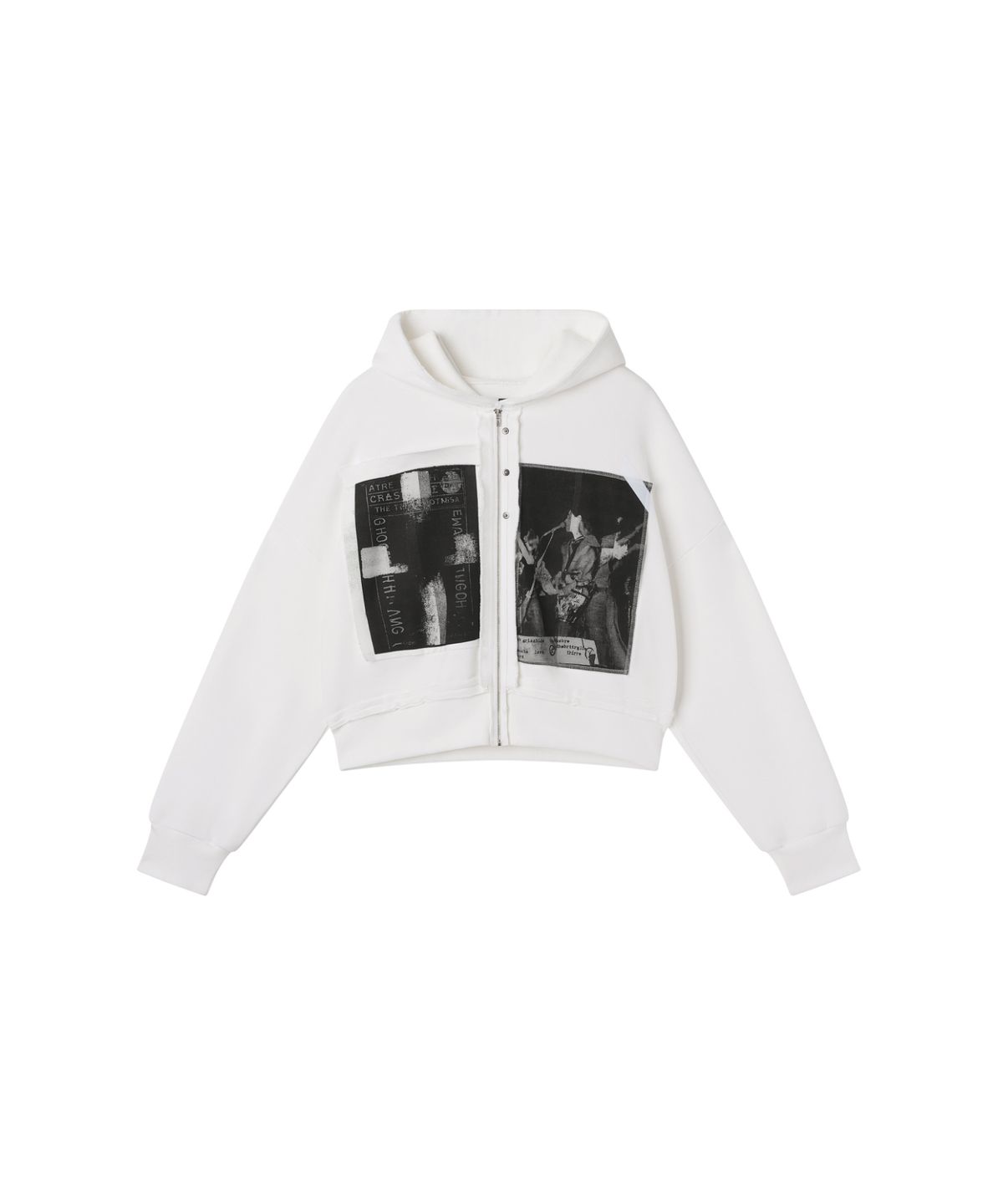 도그마 엑스(DOGMA EHKS) PATCH ZIP-UP HOODIE IVORY