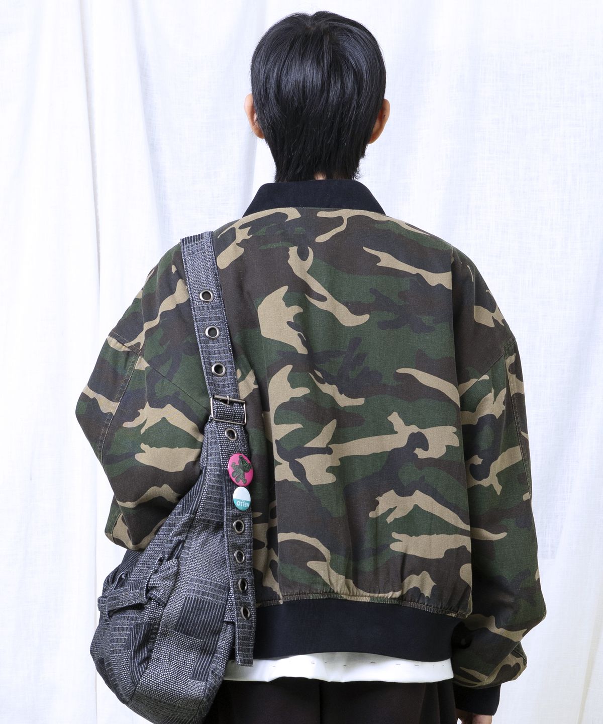 글랙(GLACK) GJ068 레트로 MA-1 보머 자켓 (CAMO)