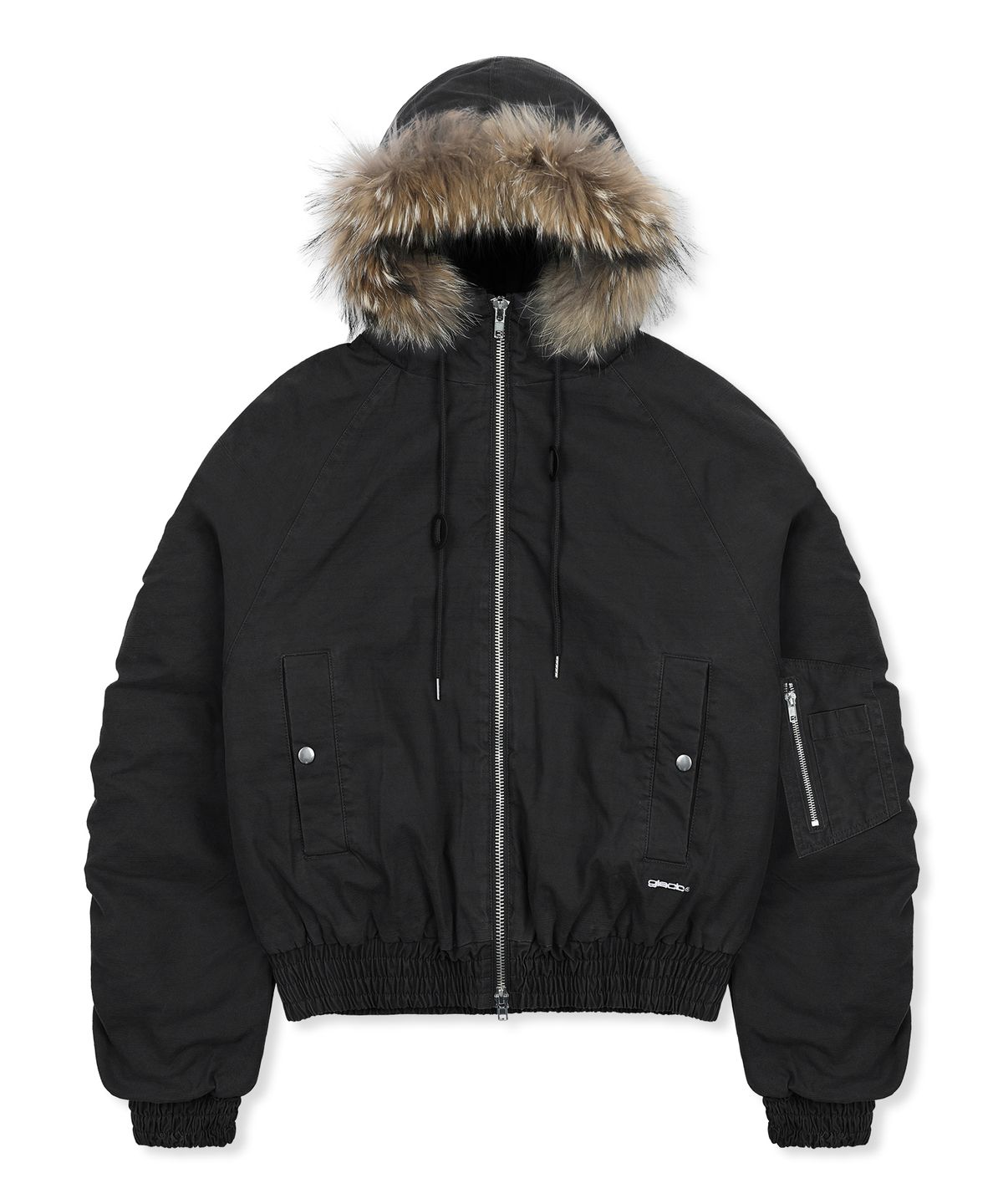 글랙(GLACK) GJ098 러스티 N2B 숏 파카 (BLACK)