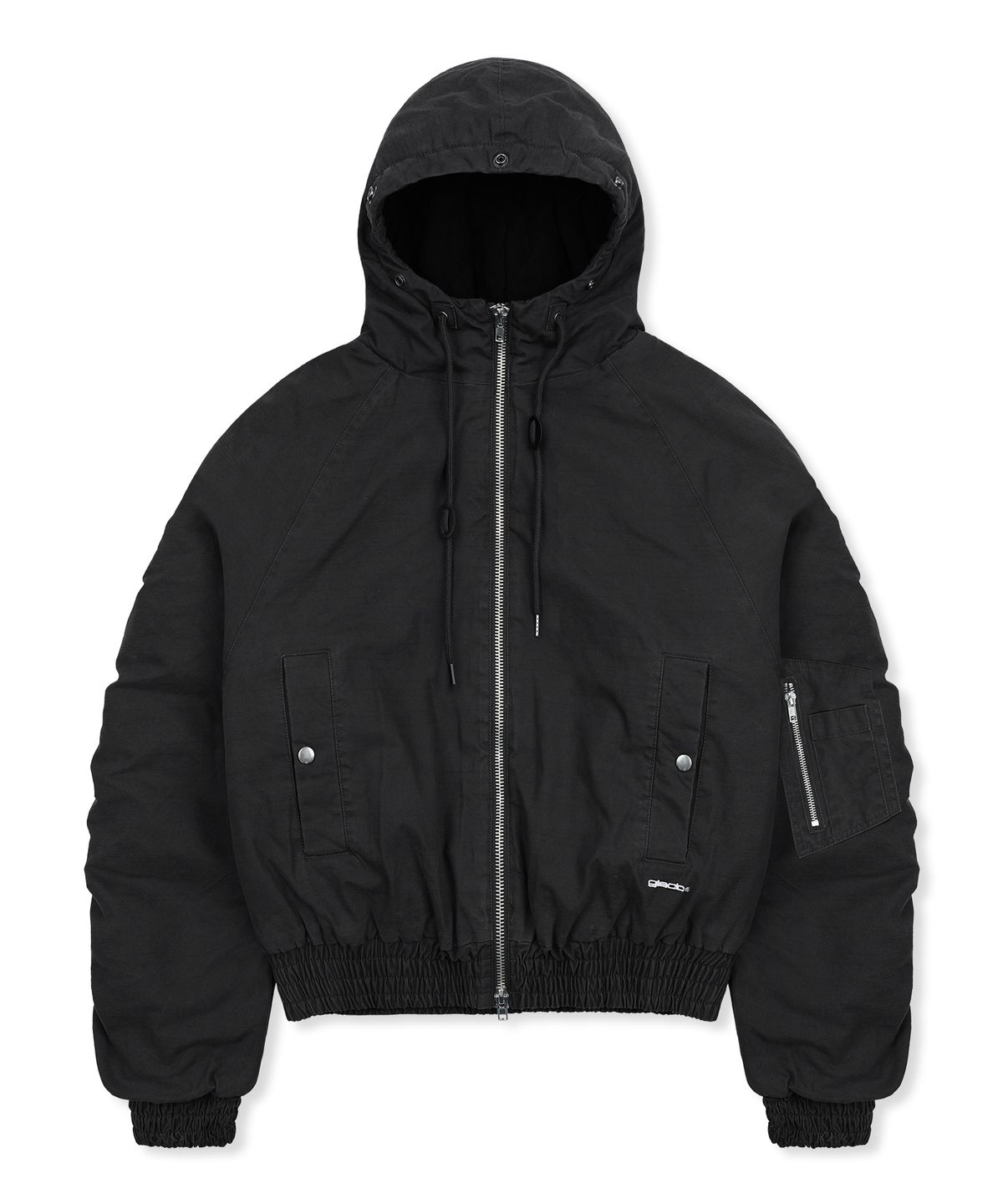 글랙(GLACK) GJ098 러스티 N2B 숏 파카 (BLACK)