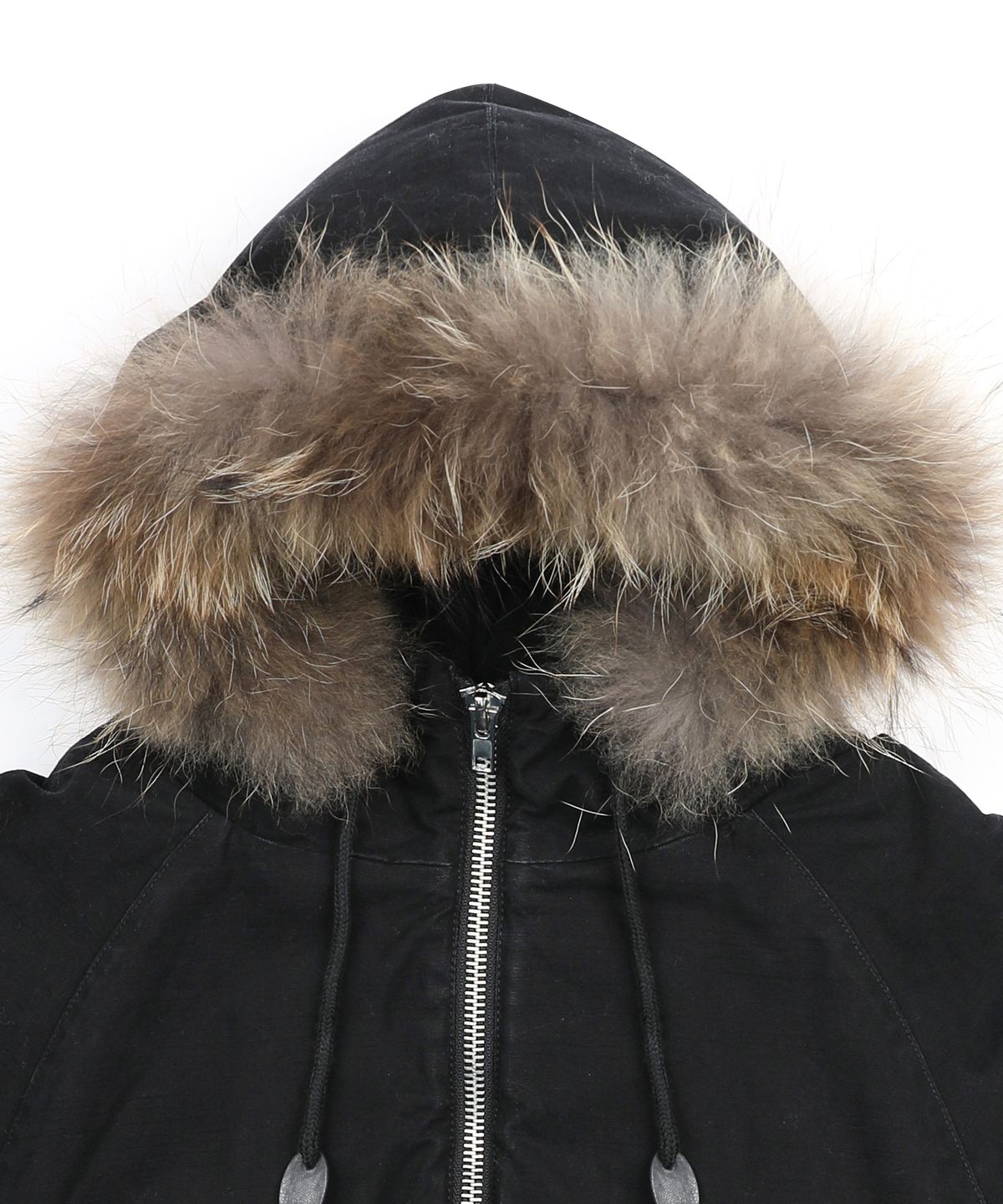 글랙(GLACK) GJ098 러스티 N2B 숏 파카 (BLACK)