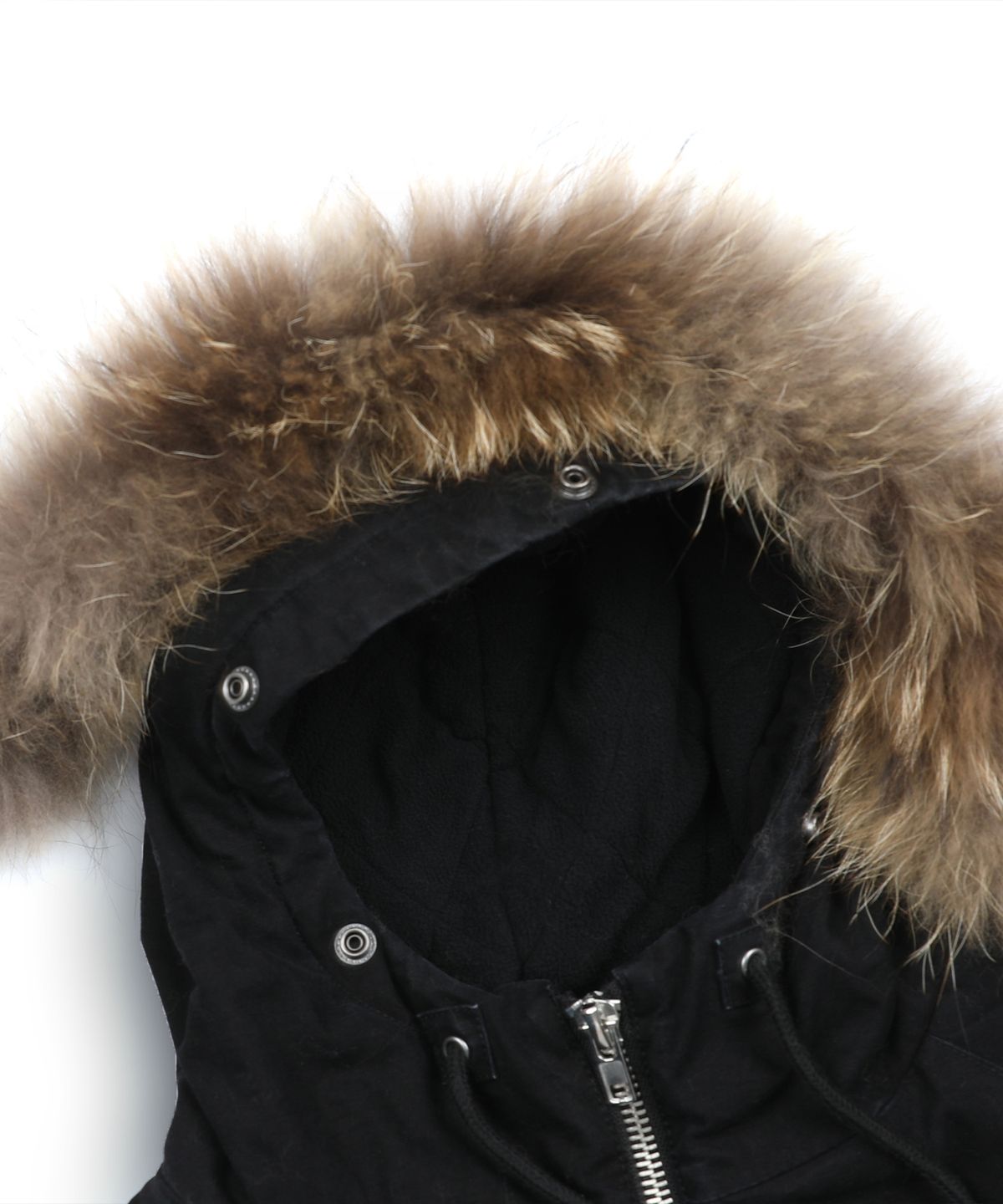 글랙(GLACK) GJ098 러스티 N2B 숏 파카 (BLACK)