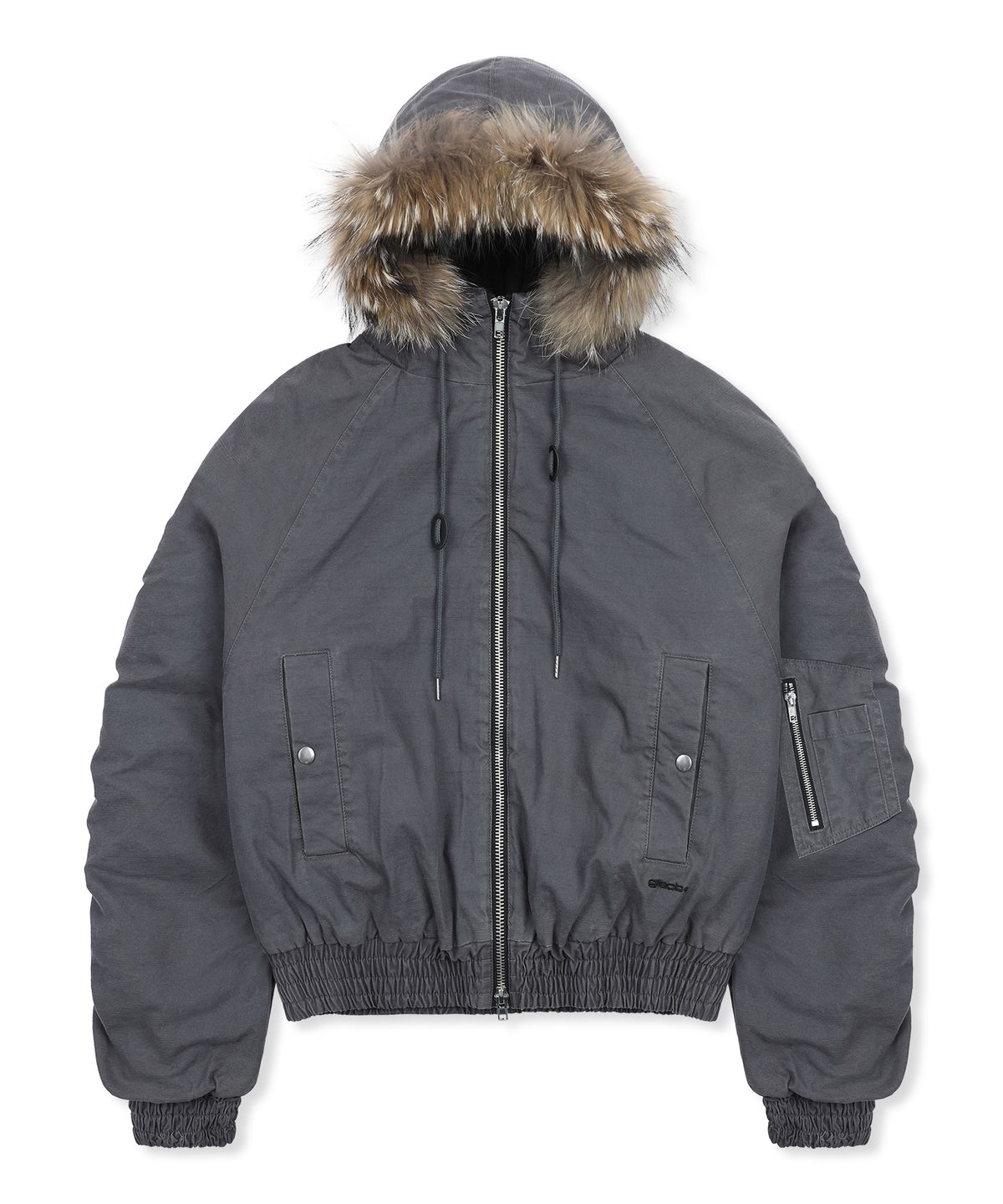 글랙(GLACK) GJ098 러스티 N2B 숏 파카 (GRAY)