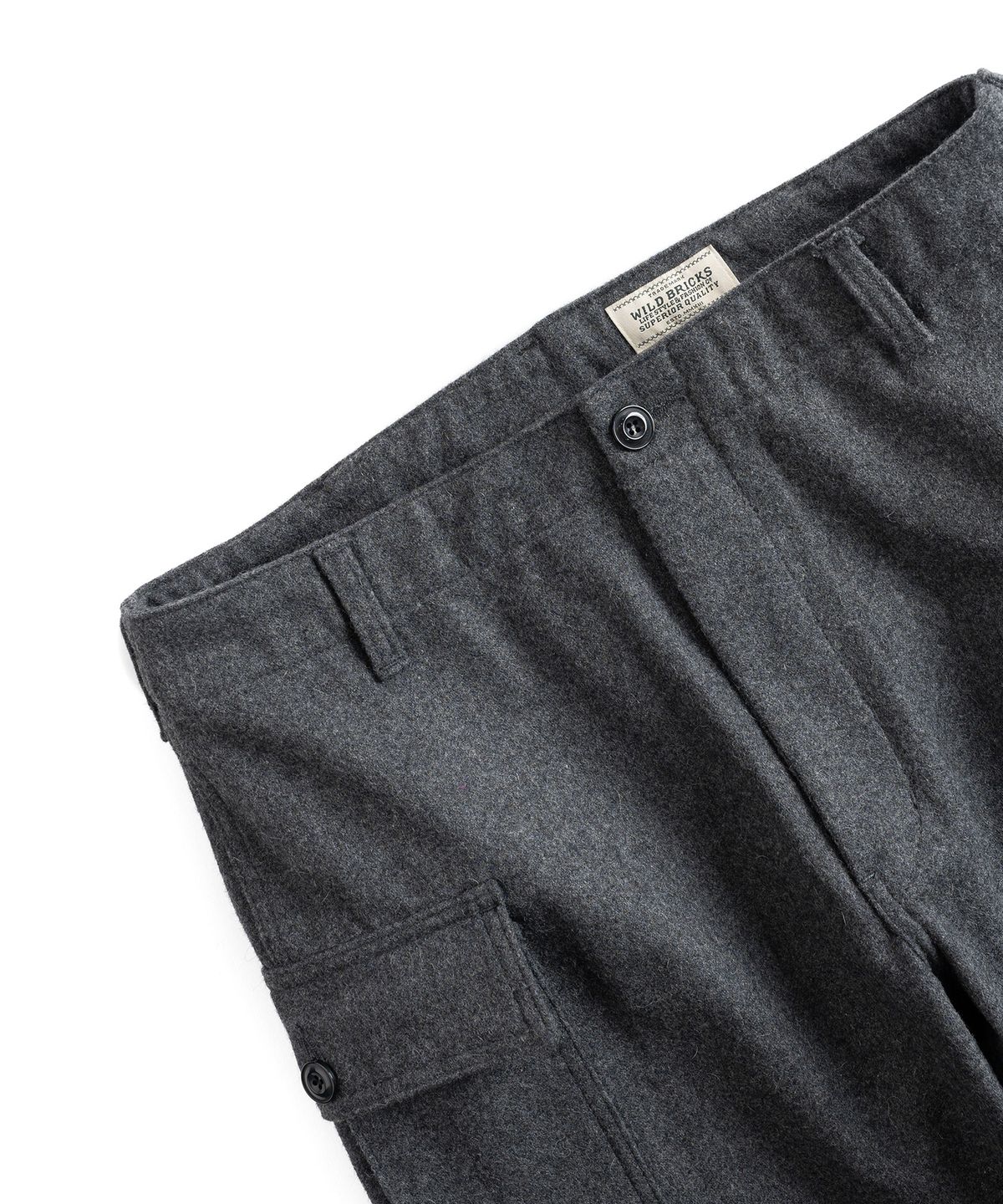 와일드 브릭스(WILD BRICKS) W24 WOOL MILITARY PANTS (grey)