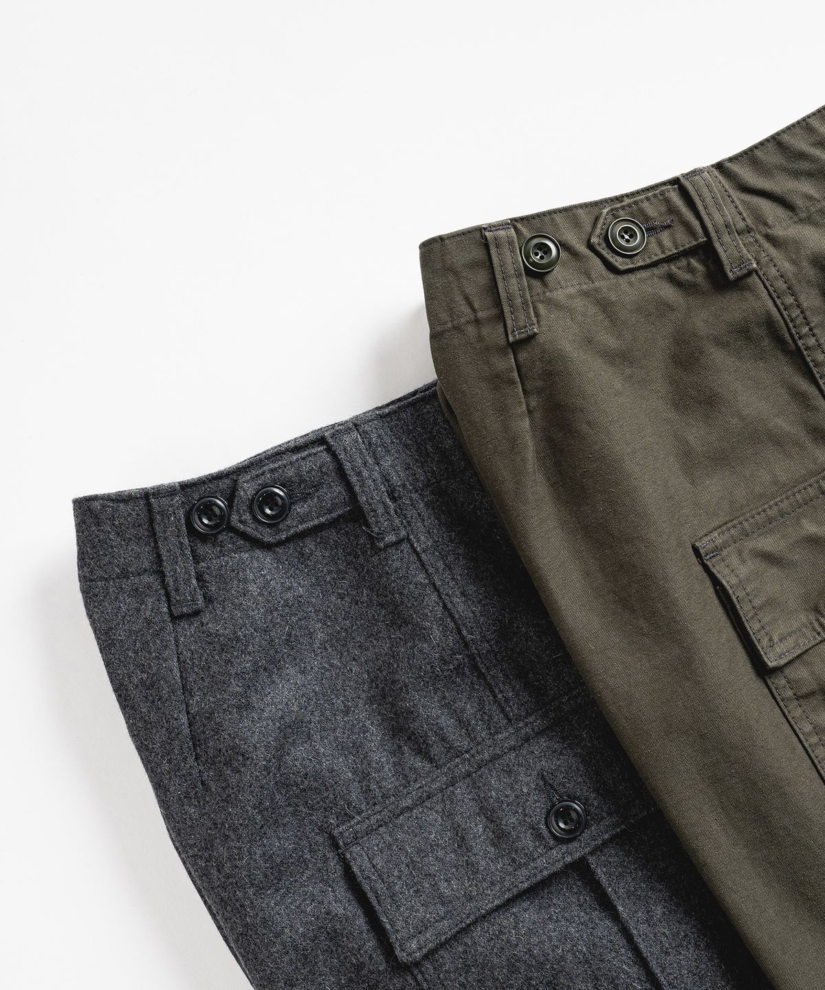 와일드 브릭스(WILD BRICKS) W24 WOOL MILITARY PANTS (grey)