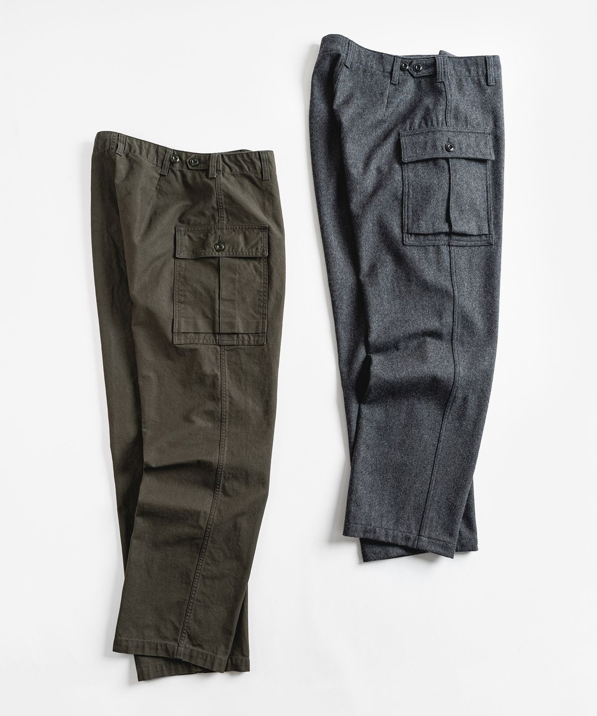 와일드 브릭스(WILD BRICKS) W24 WOOL MILITARY PANTS (grey)