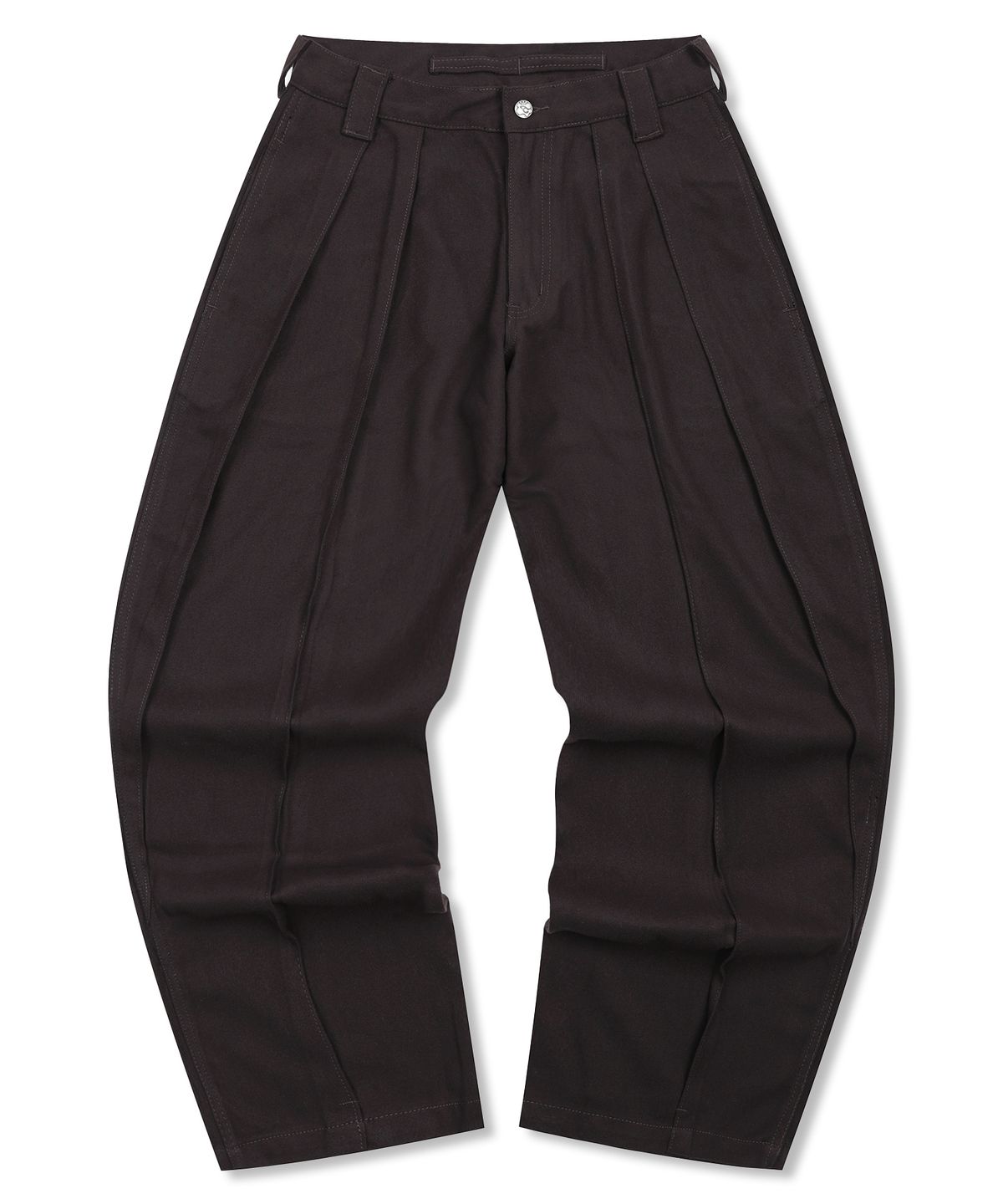 글랙(GLACK) GP150 스플릿 와이드 슬랙스 (BROWN)
