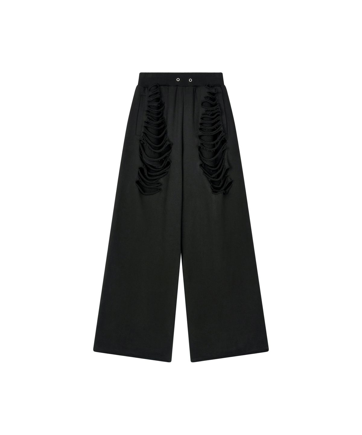도그마 엑스(DOGMA EHKS) DISTRESSED SWEAT PANTS BLACK