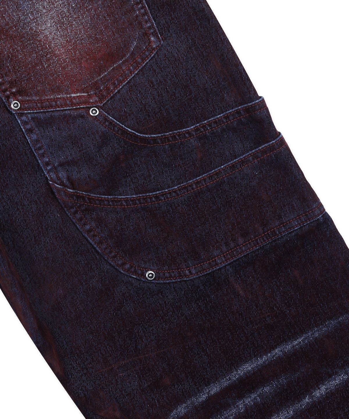 글랙(GLACK) GP174 러스티 워시드 와이드 팬츠 (BURGUNDY)