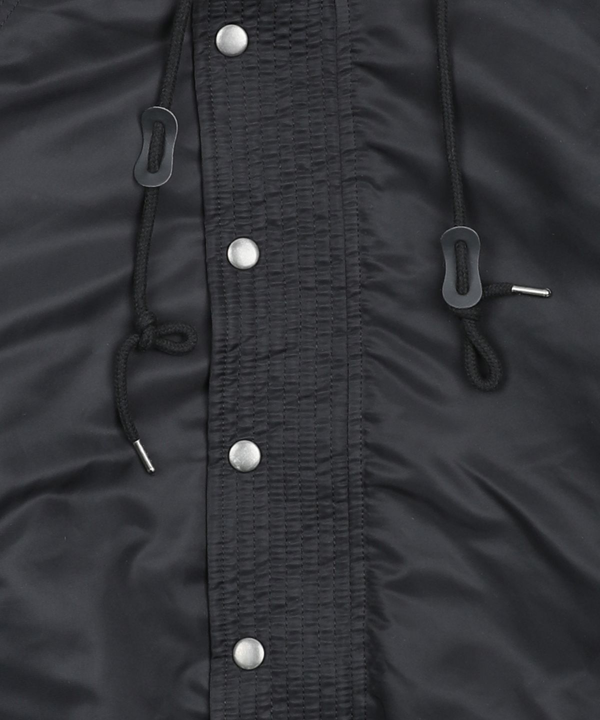 글랙(GLACK) GJ107 리워크 N2B 나일론 숏 파카 (BLACK)