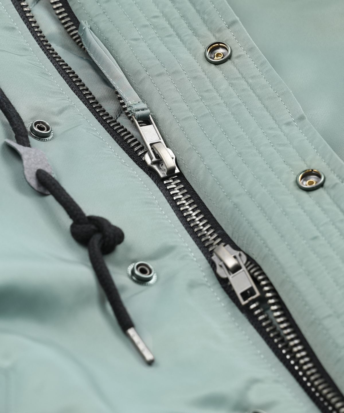 글랙(GLACK) GJ107 리워크 N2B 나일론 숏 파카 (SAGE GREEN)