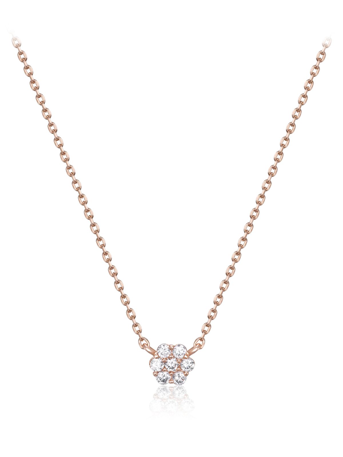 엘르주얼리(ELLEJEWELRY) 미니 샤인 스톤 목걸이 ELBRNN239