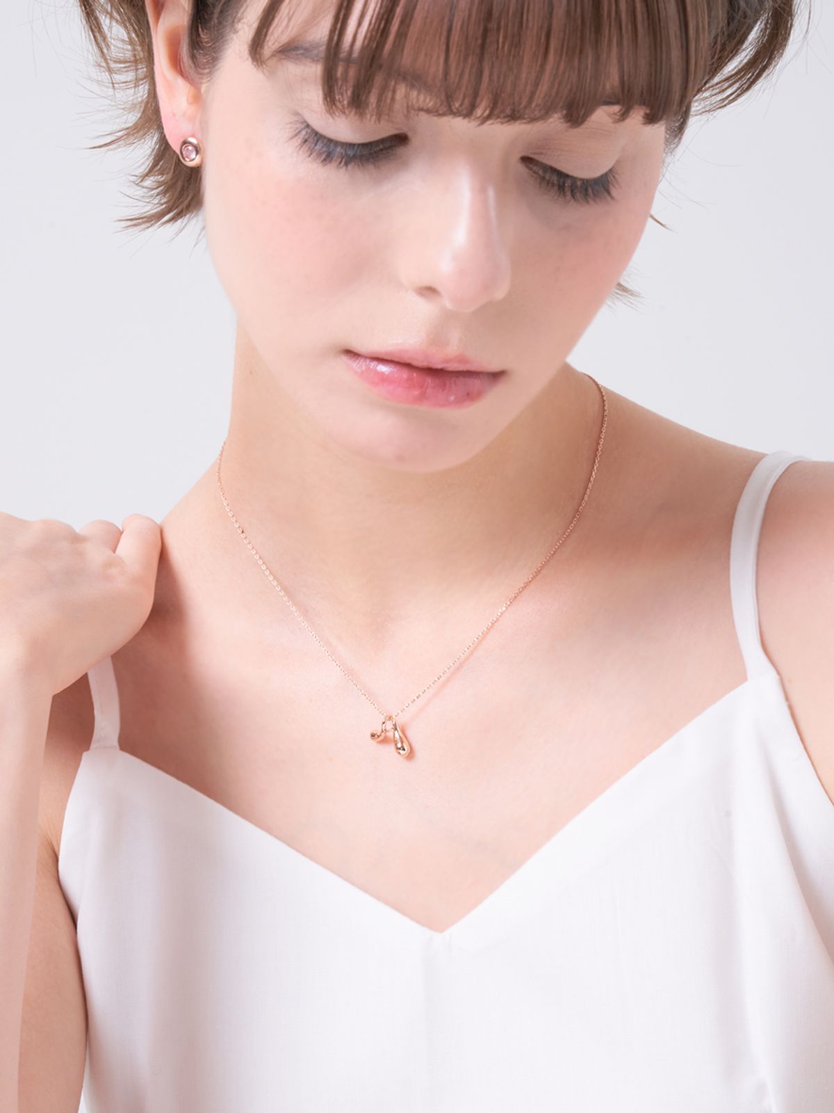 엘르주얼리(ELLEJEWELRY) 스프링 워블 목걸이 ELBRNN238