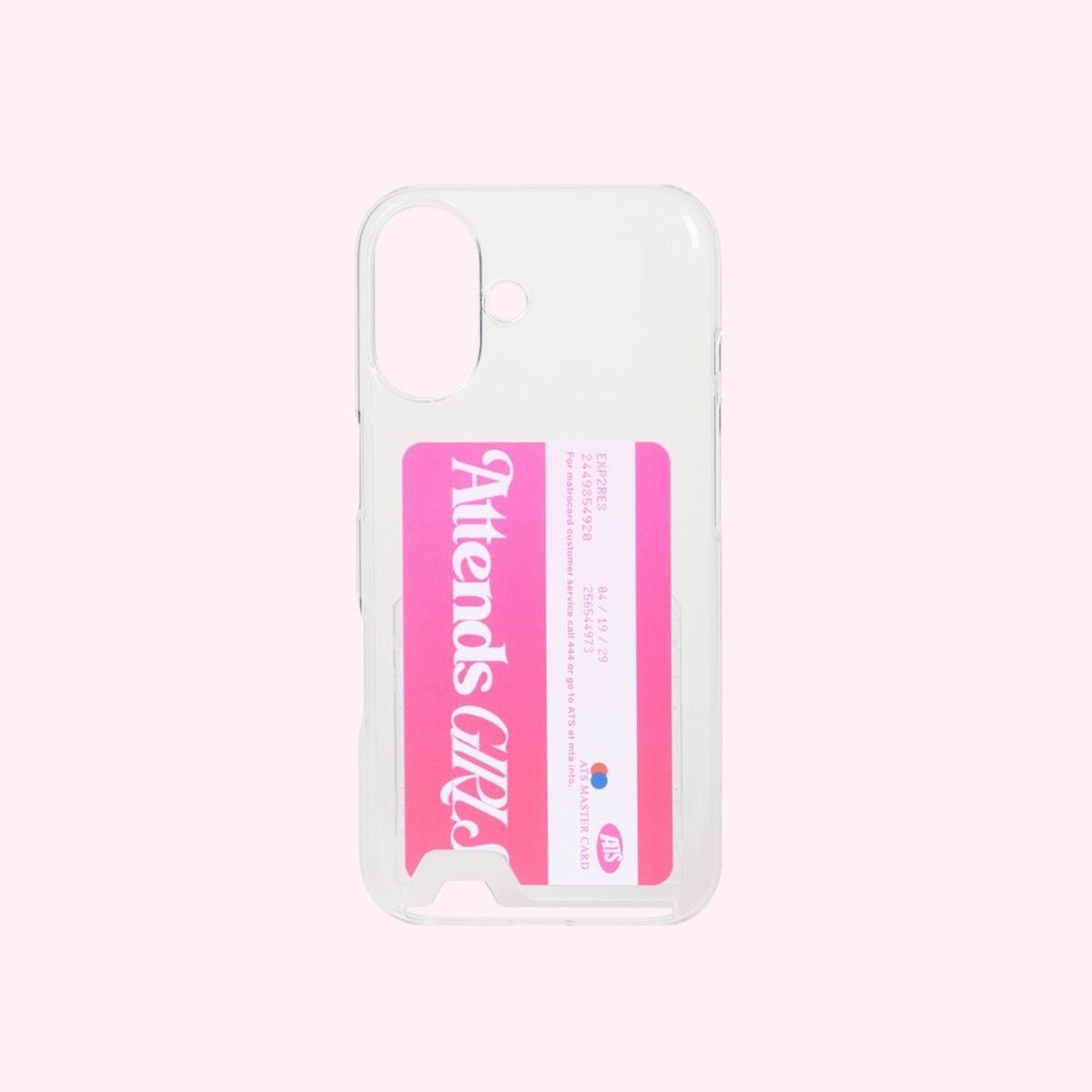 어텐즈(ATTENDS) Attends girls membership card case (Pink)